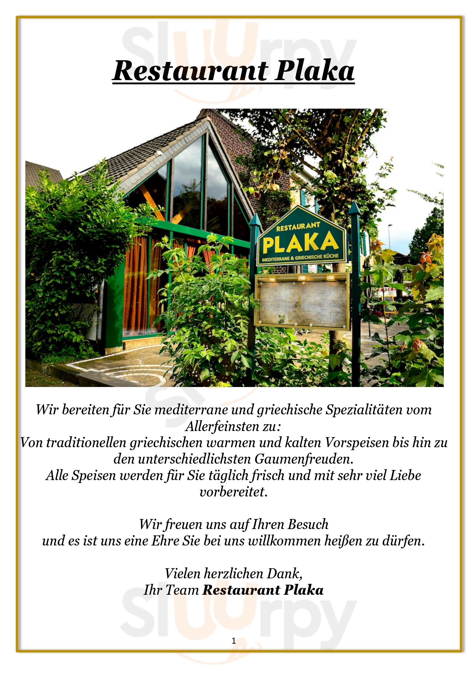 Restaurant Plaka Leverkusen Menu - 1
