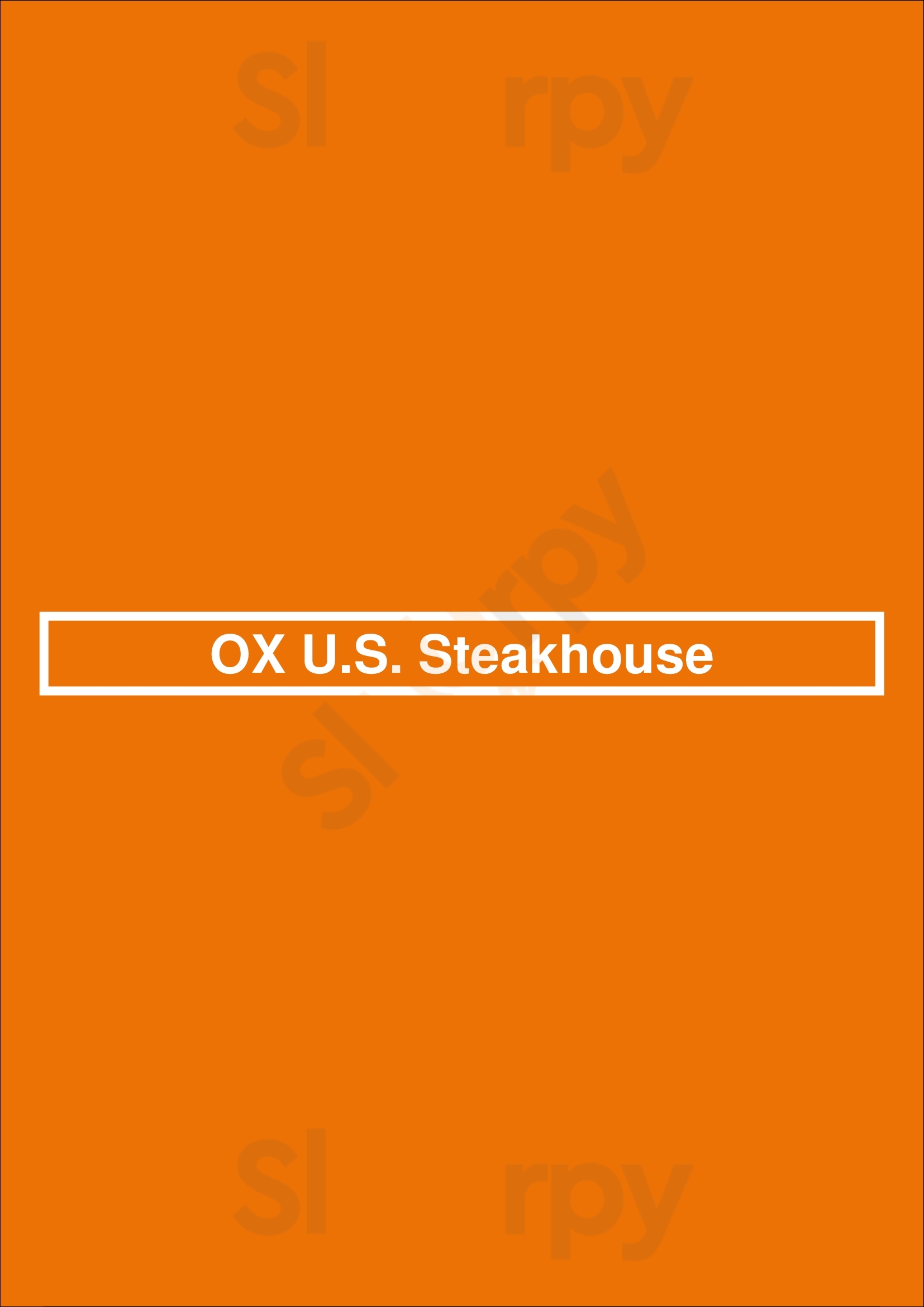 Ox U.s. Steakhouse Braunschweig Menu - 1