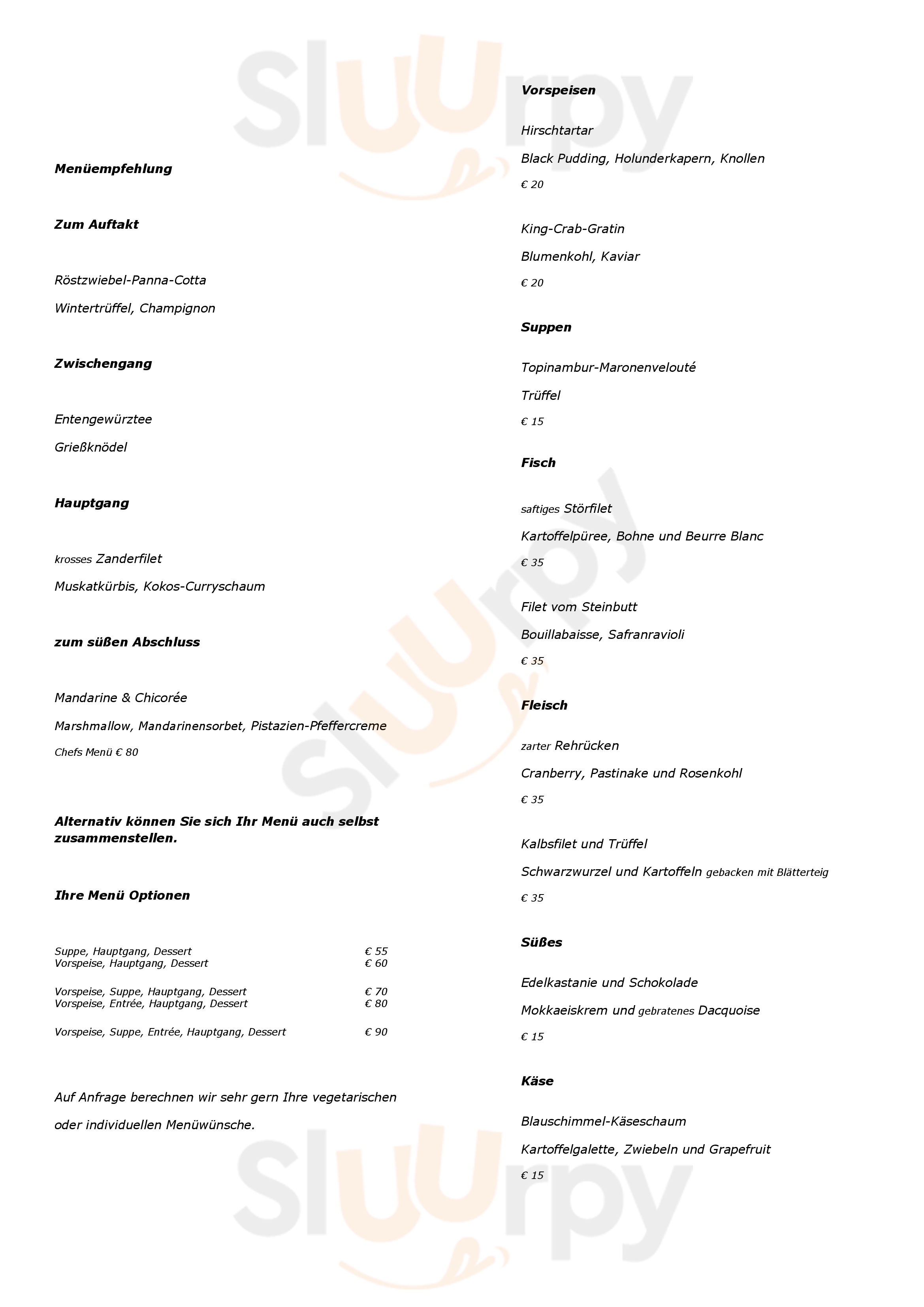 Elements Deli | Restaurant | Lounge Dresden Menu - 1
