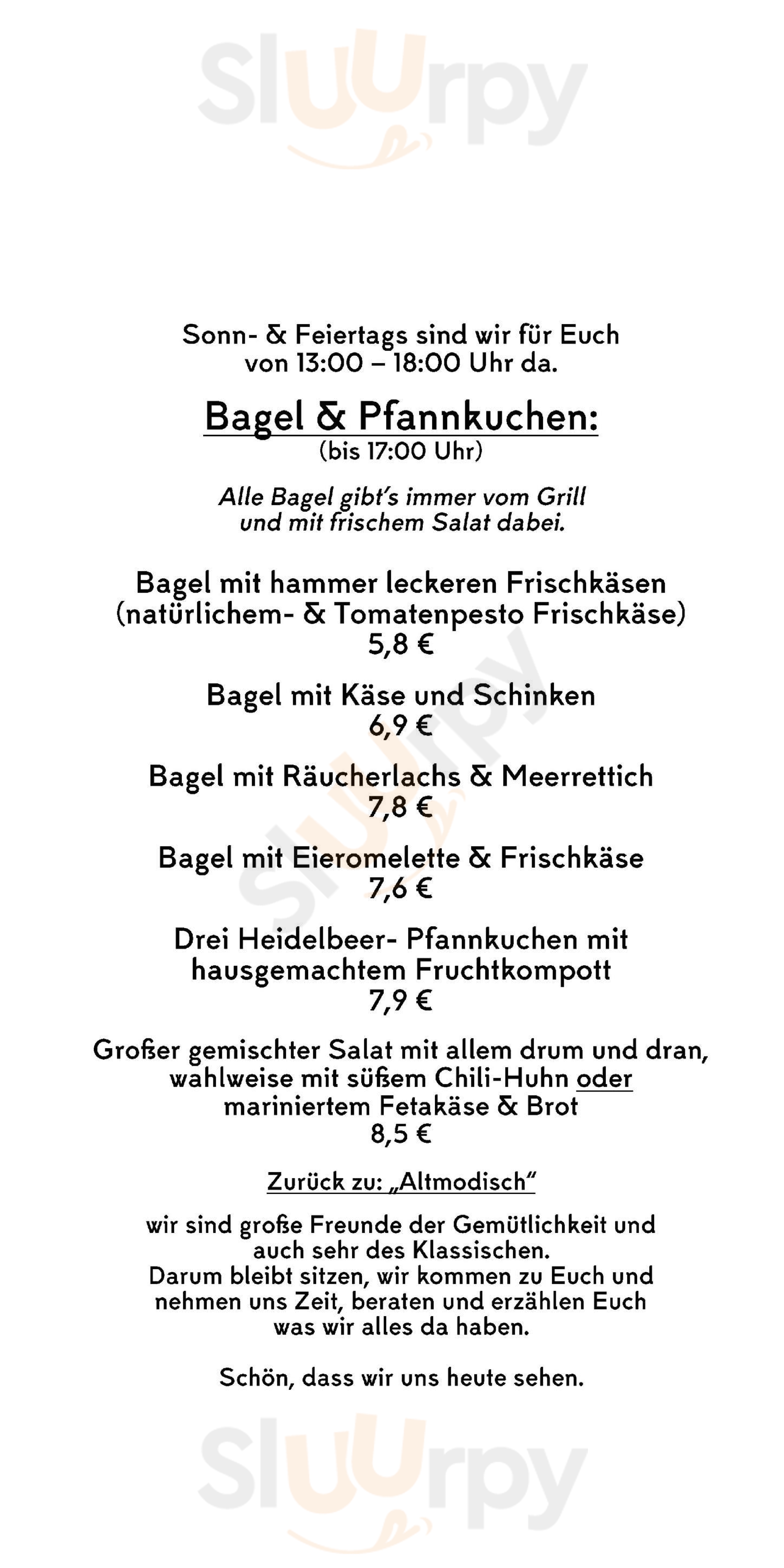 Cafe Gemach Bielefeld Menu - 1