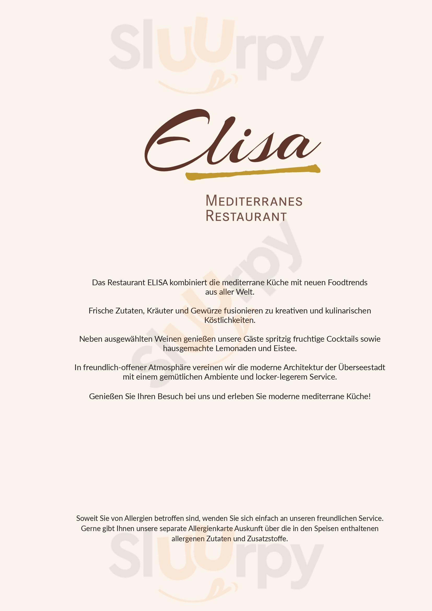 Restaurant Elisa Bremen Menu - 1