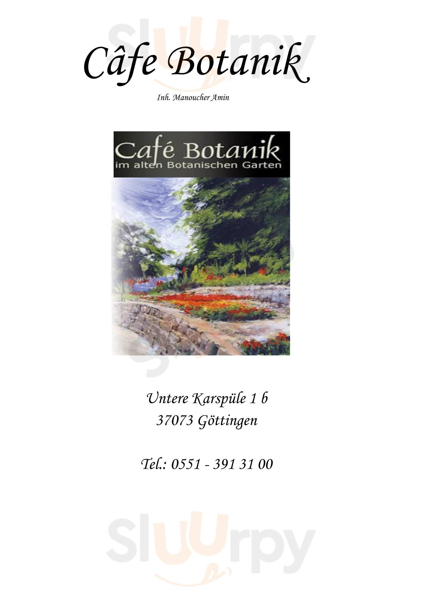 Café Botanik Göttingen Menu - 1