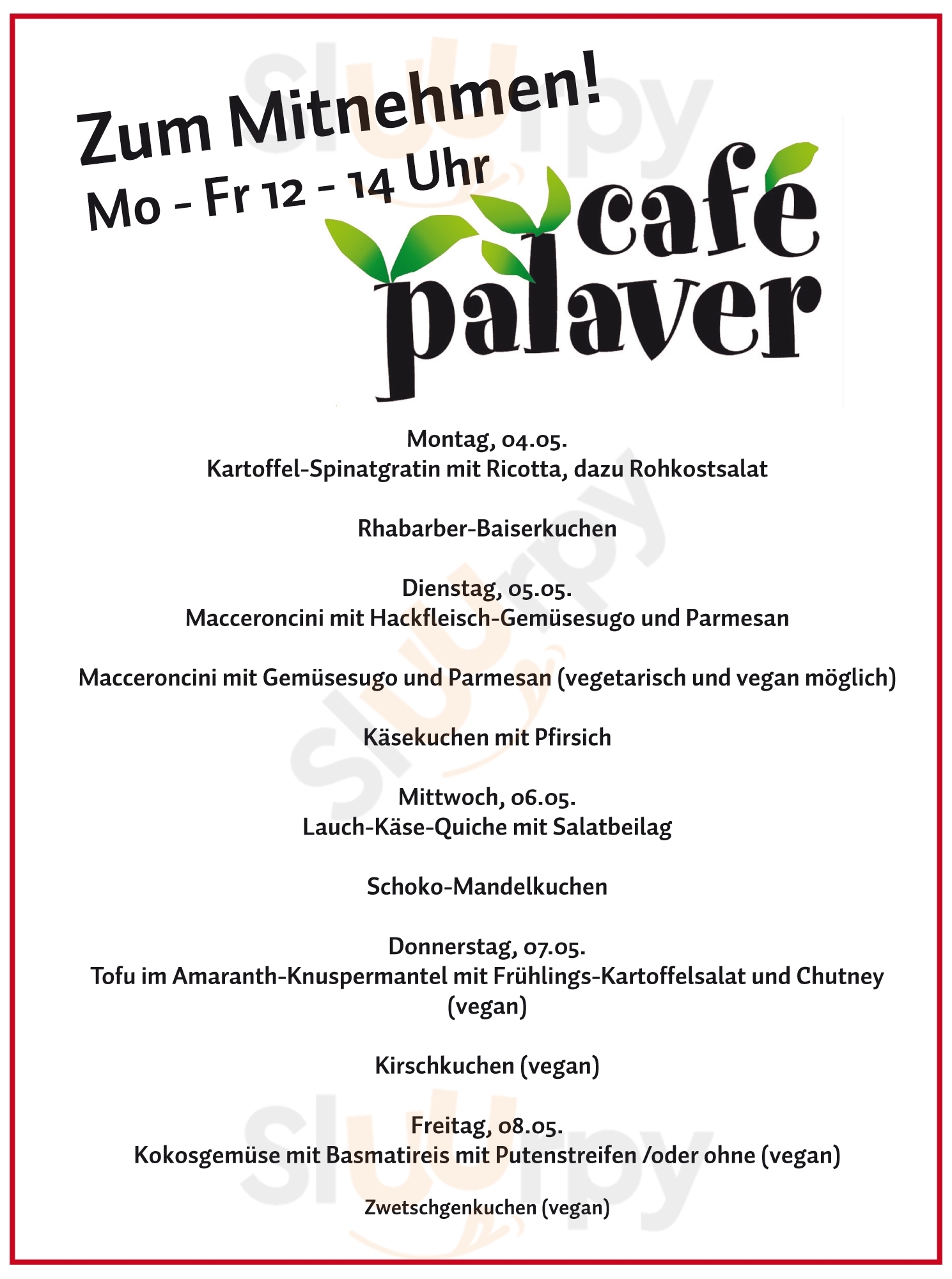 Cafe Palaver Karlsruhe Menu - 1