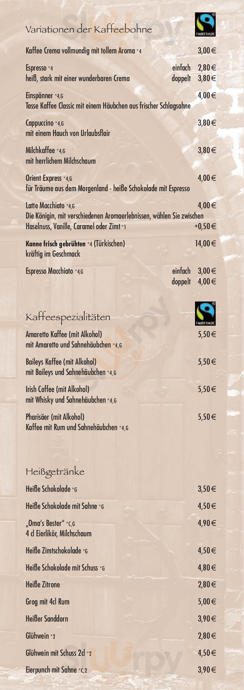 Café Kloster Rostock Menu - 1