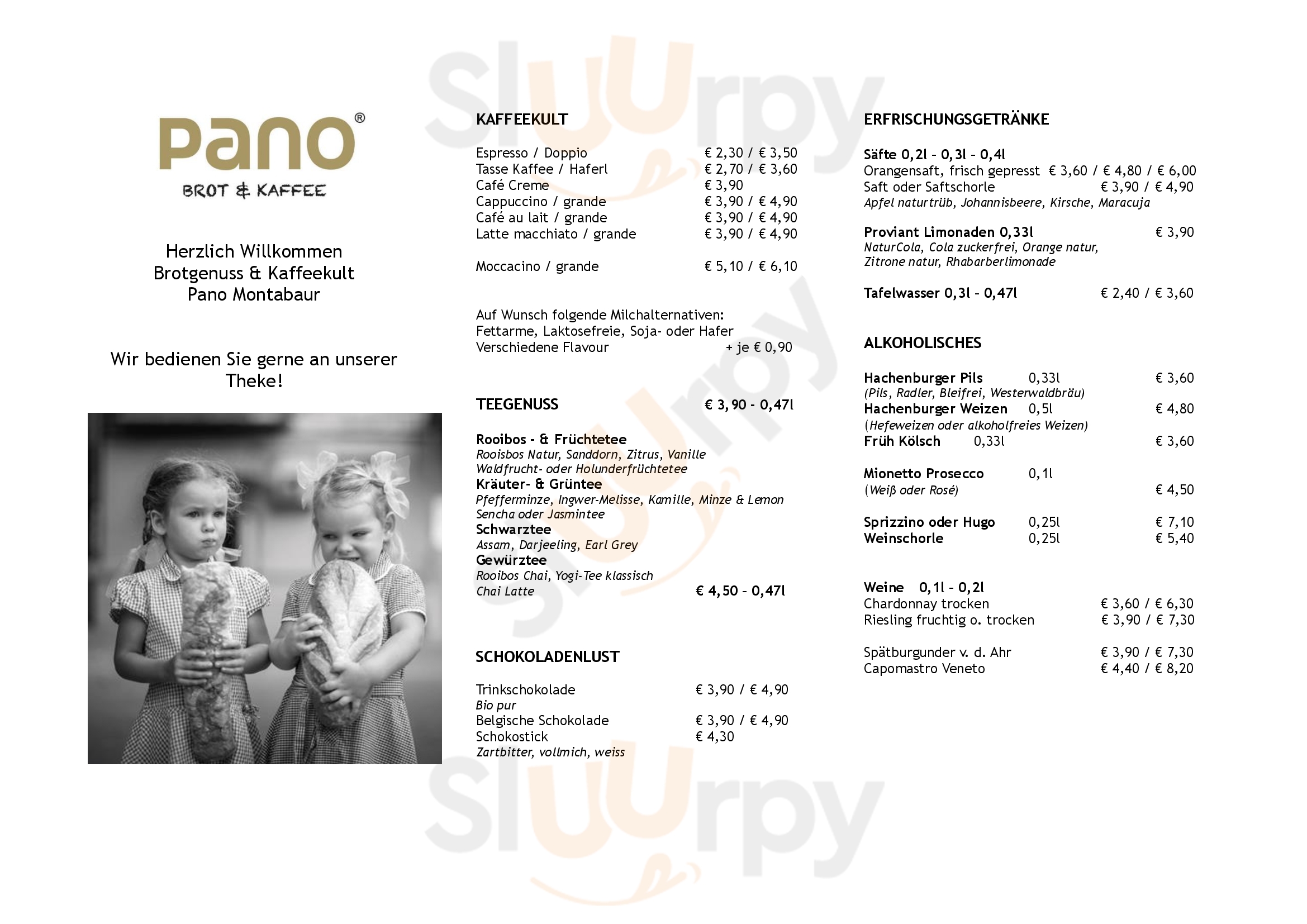 Pano - Brot & Kaffee Konstanz Menu - 1