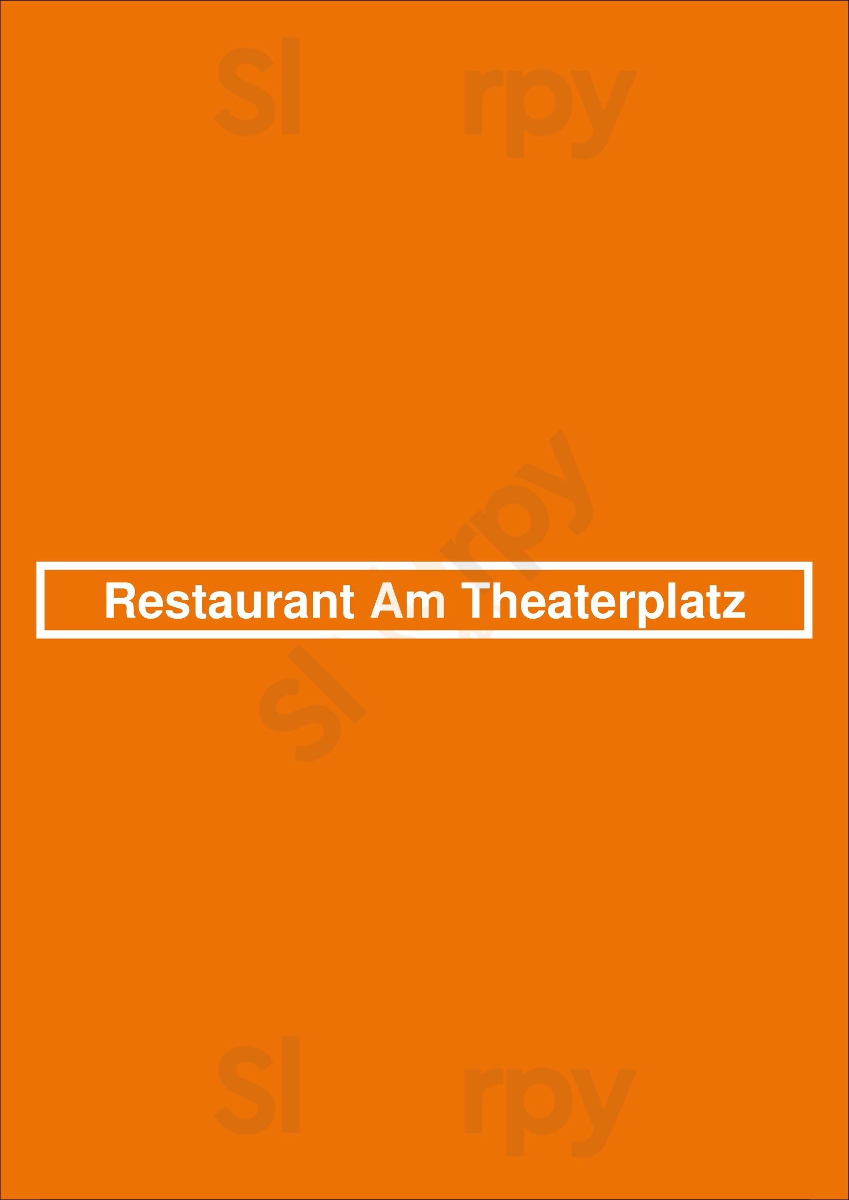 Restaurant Am Theaterplatz Bremerhaven Menu - 1