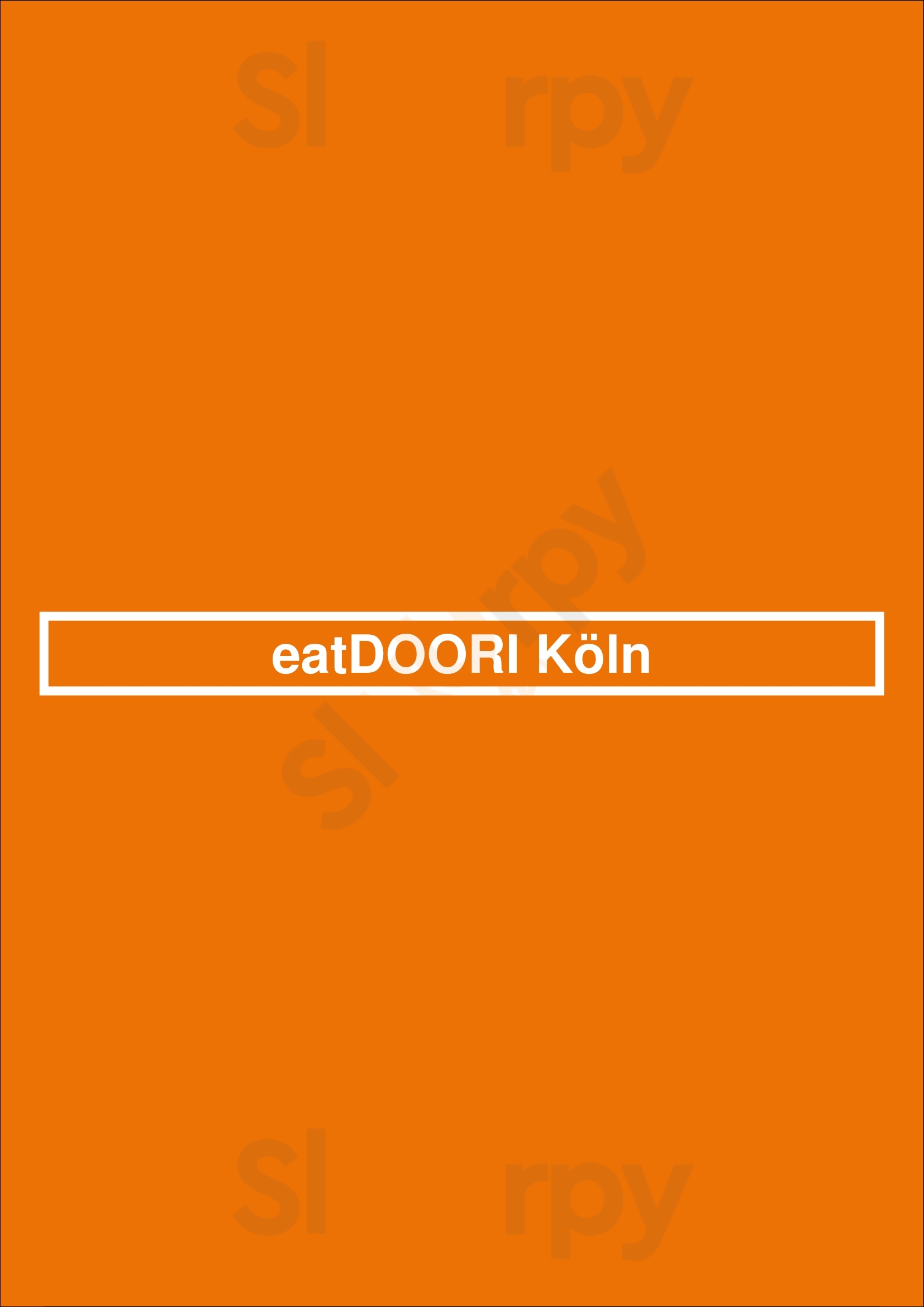 Eatdoori Köln Köln Menu - 1