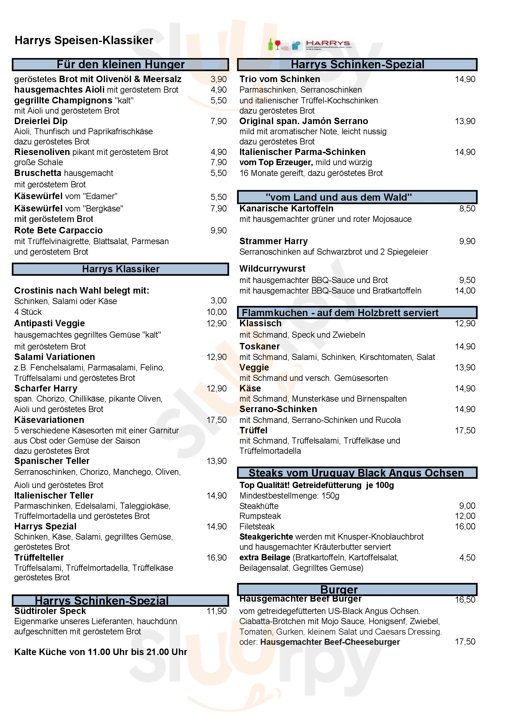 Harry's Weinladen Braunschweig Menu - 1