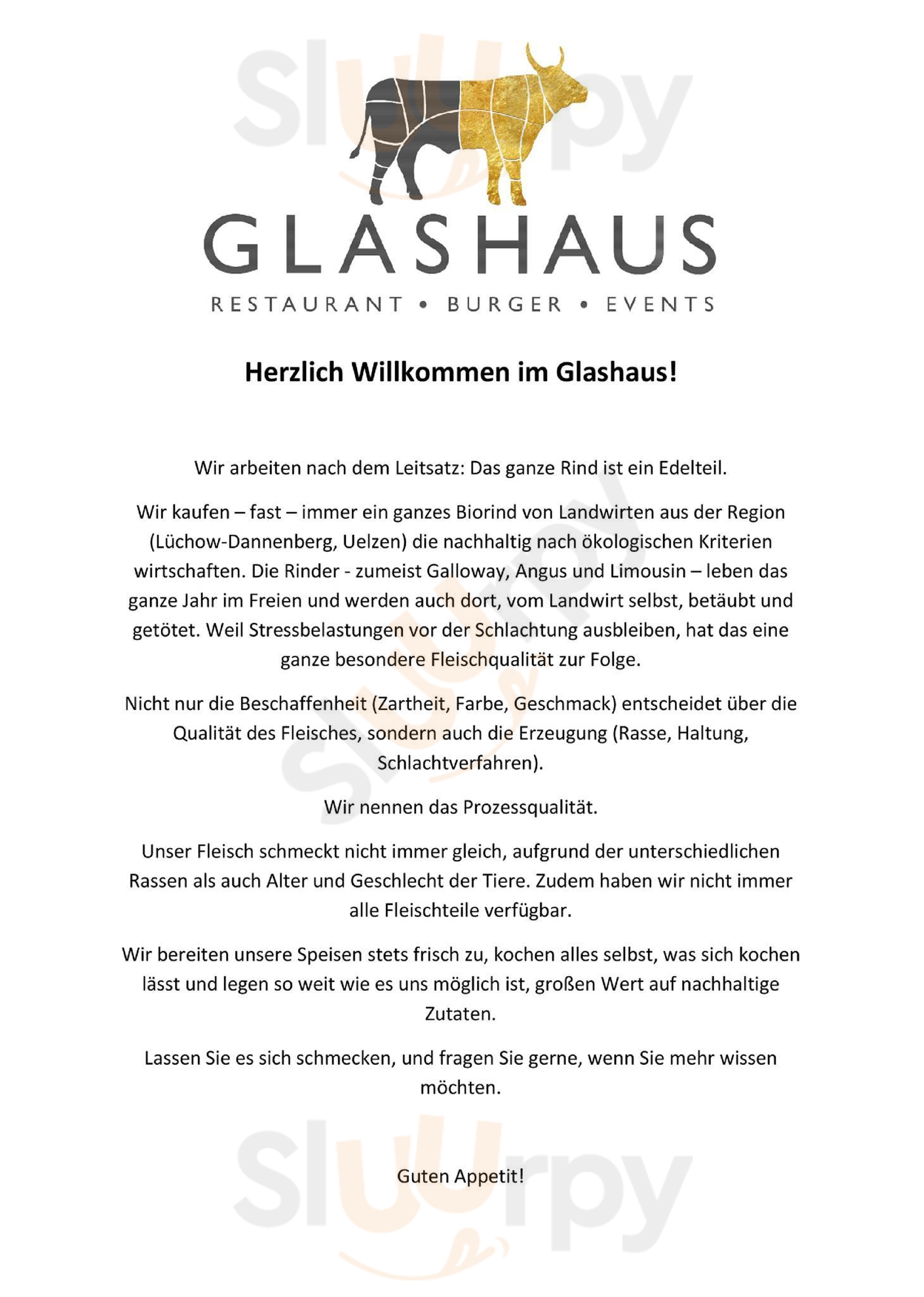 Glashaus Lüneburg Menu - 1