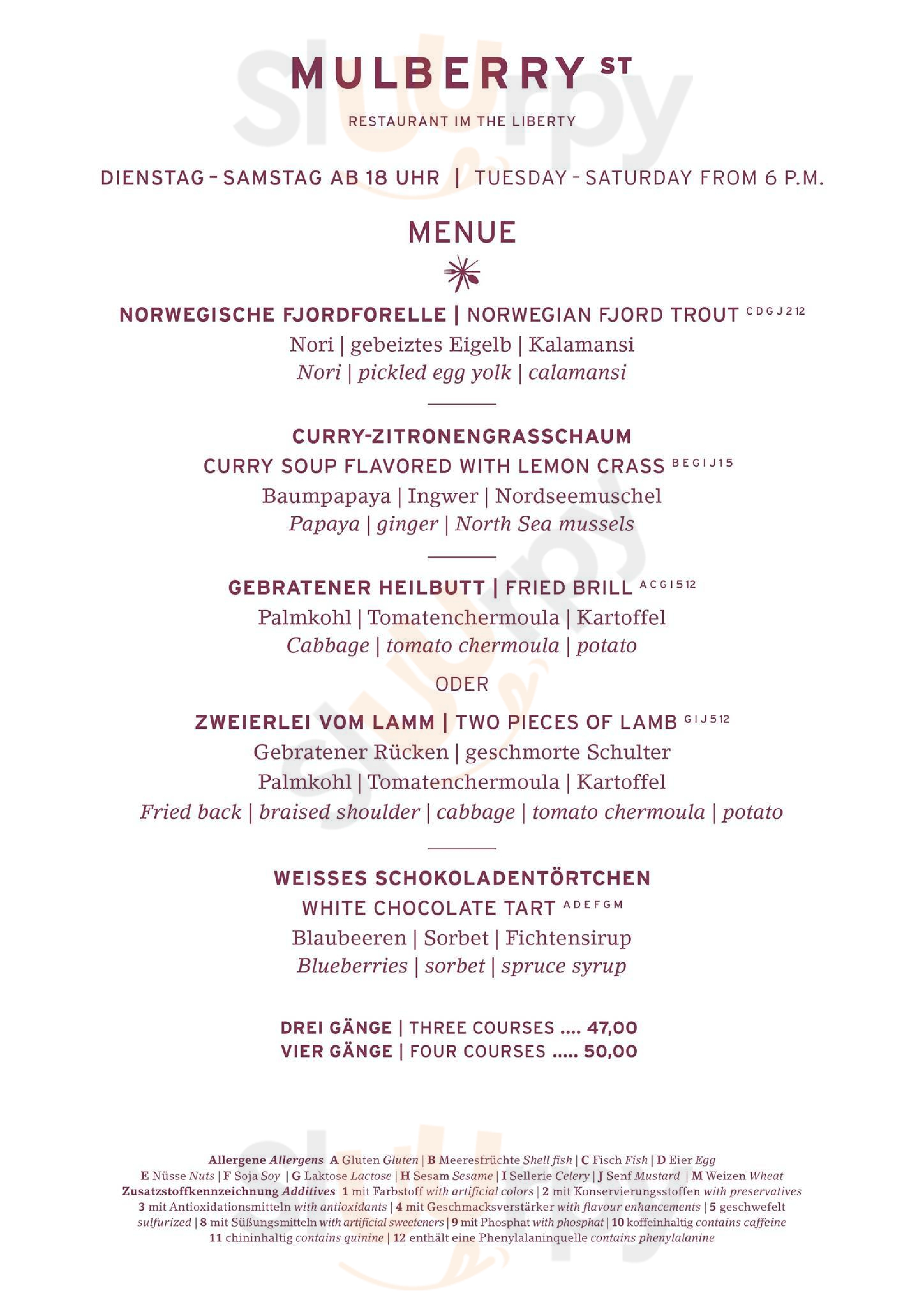 Mulberry St Casual Food Bremerhaven Menu - 1