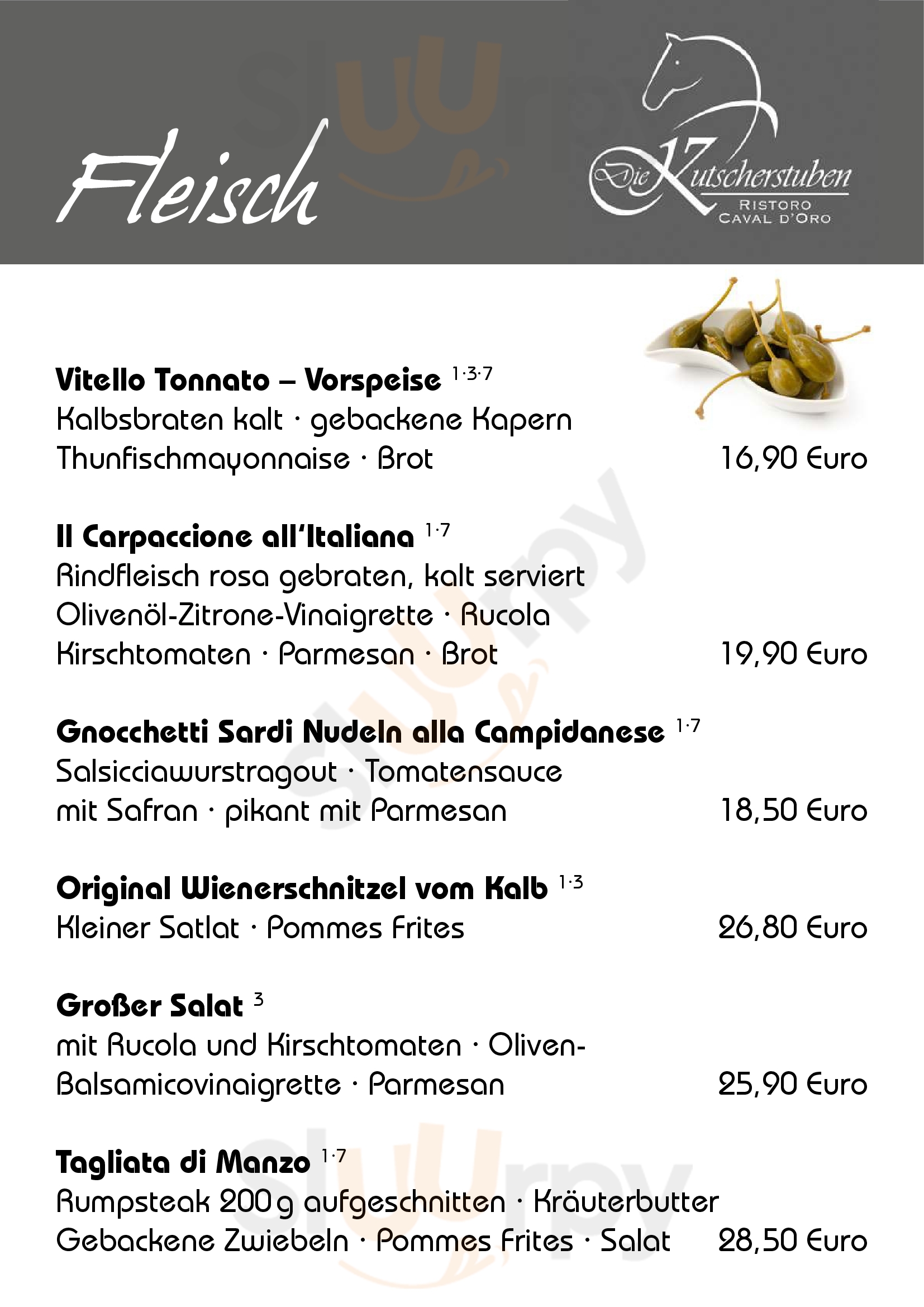 Kutscherstube Lüneburg Menu - 1