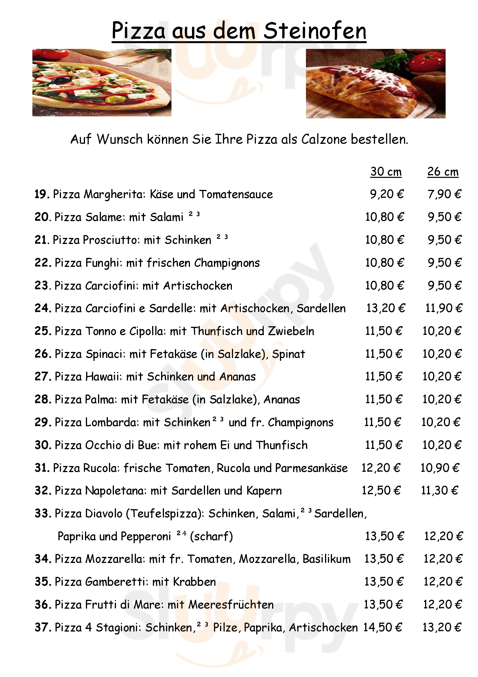 Main Menu - Cucina Di Da Vinci