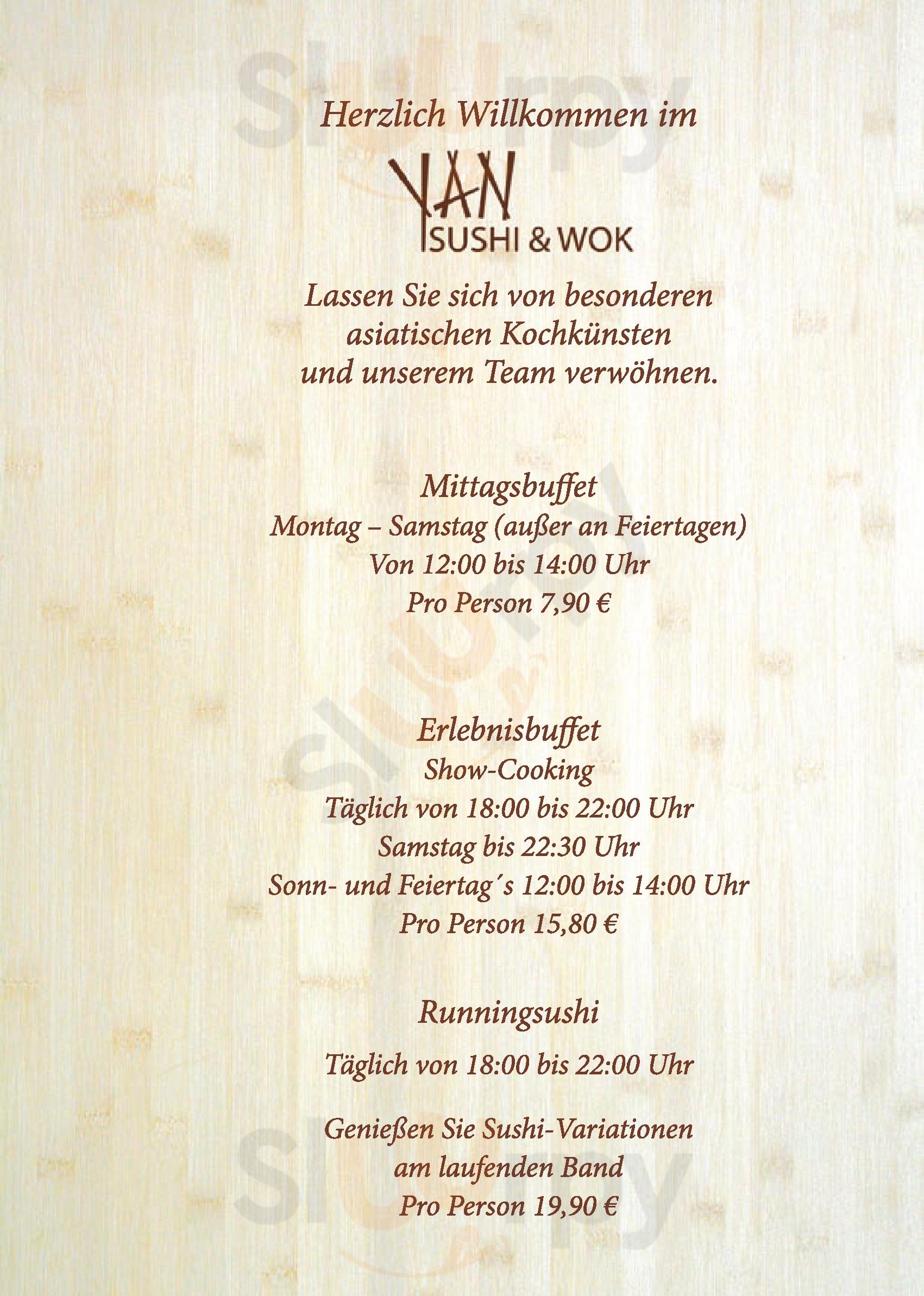 Yan Sushi & Wok Heilbronn Menu - 1