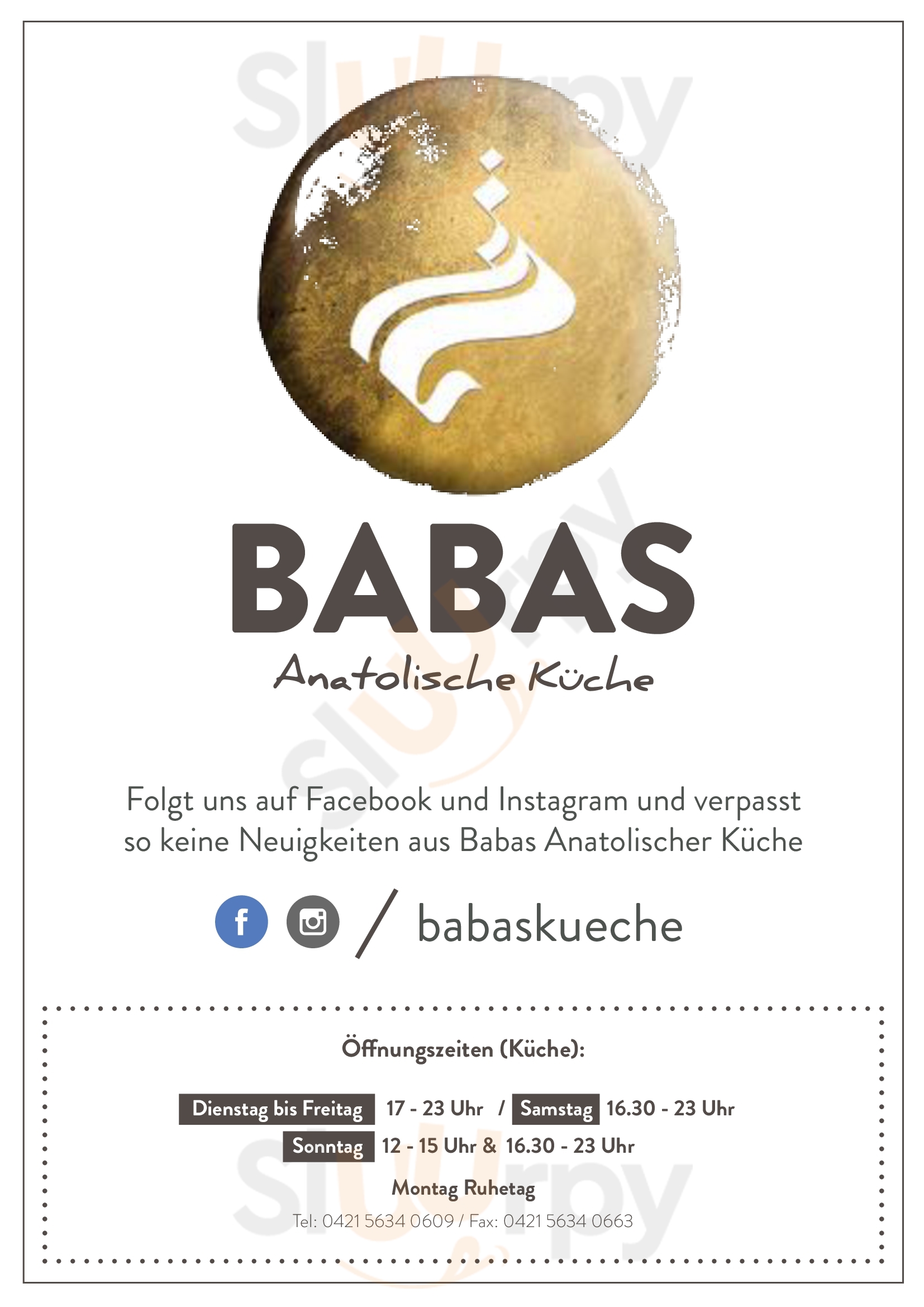 Babas - Anatolische Küche Bremen Menu - 1