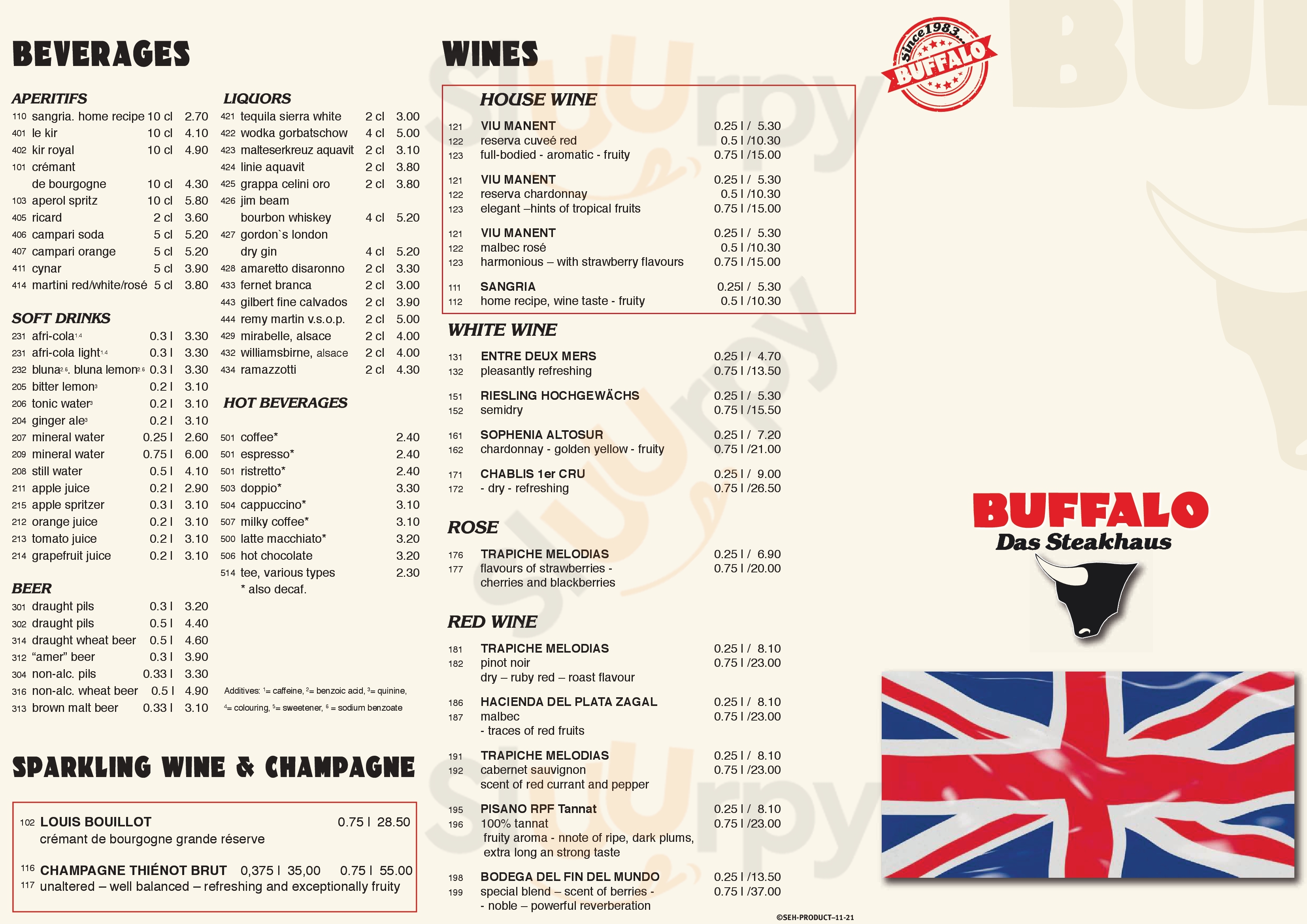 Buffalo Steakhaus Saarbrücken Menu - 1