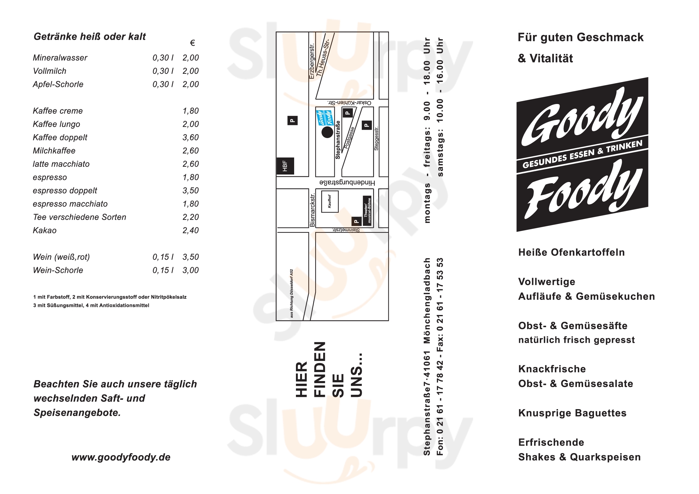 Goody Foody Gastronomie Mönchengladbach Menu - 1