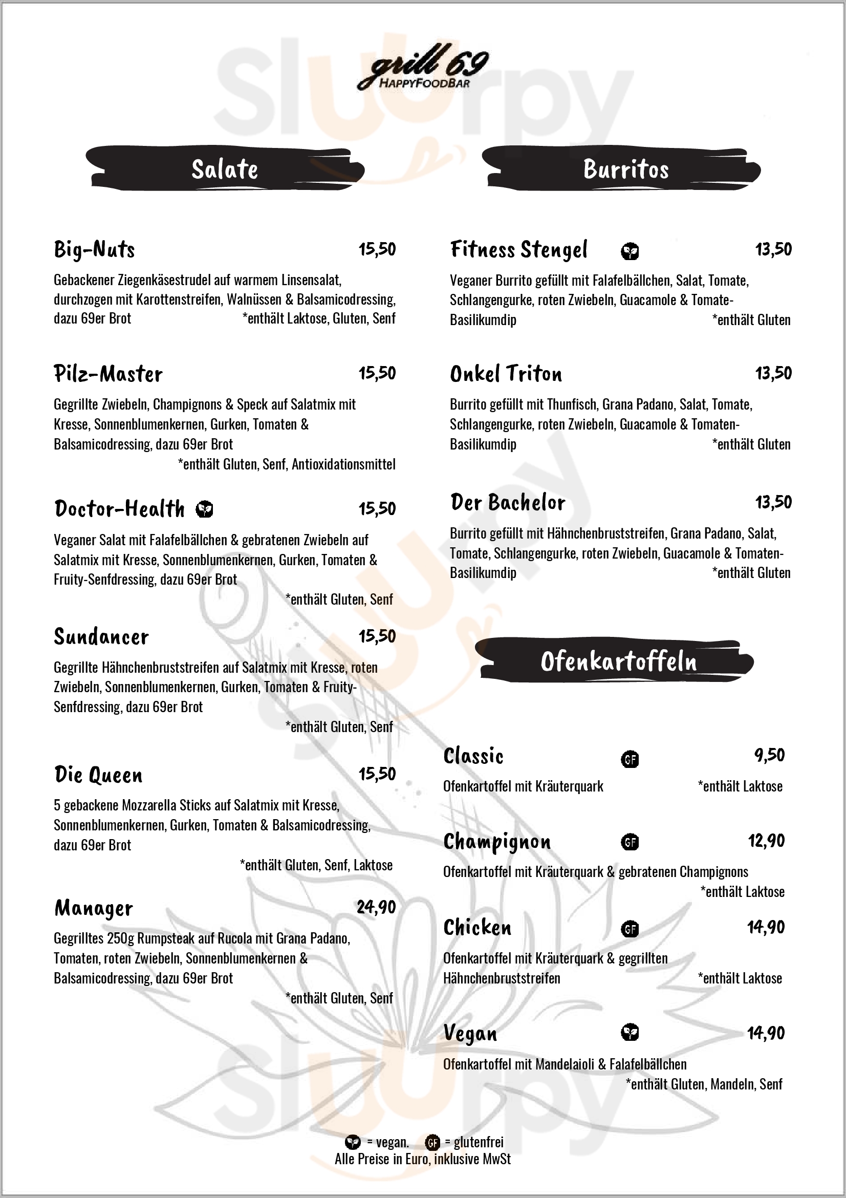 Main Menu - Grill 69