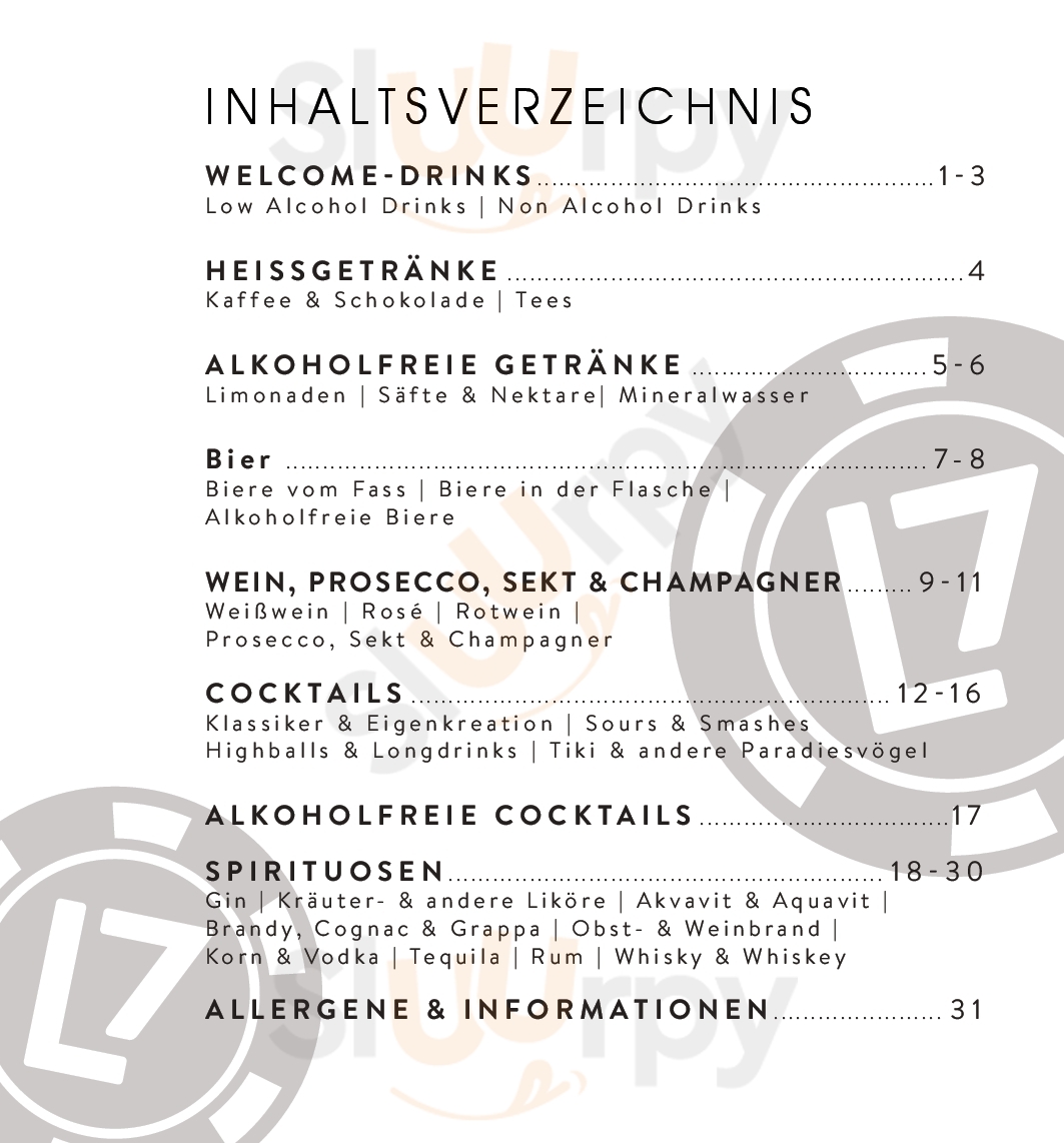 Lieblingsbar Hannover Menu - 1