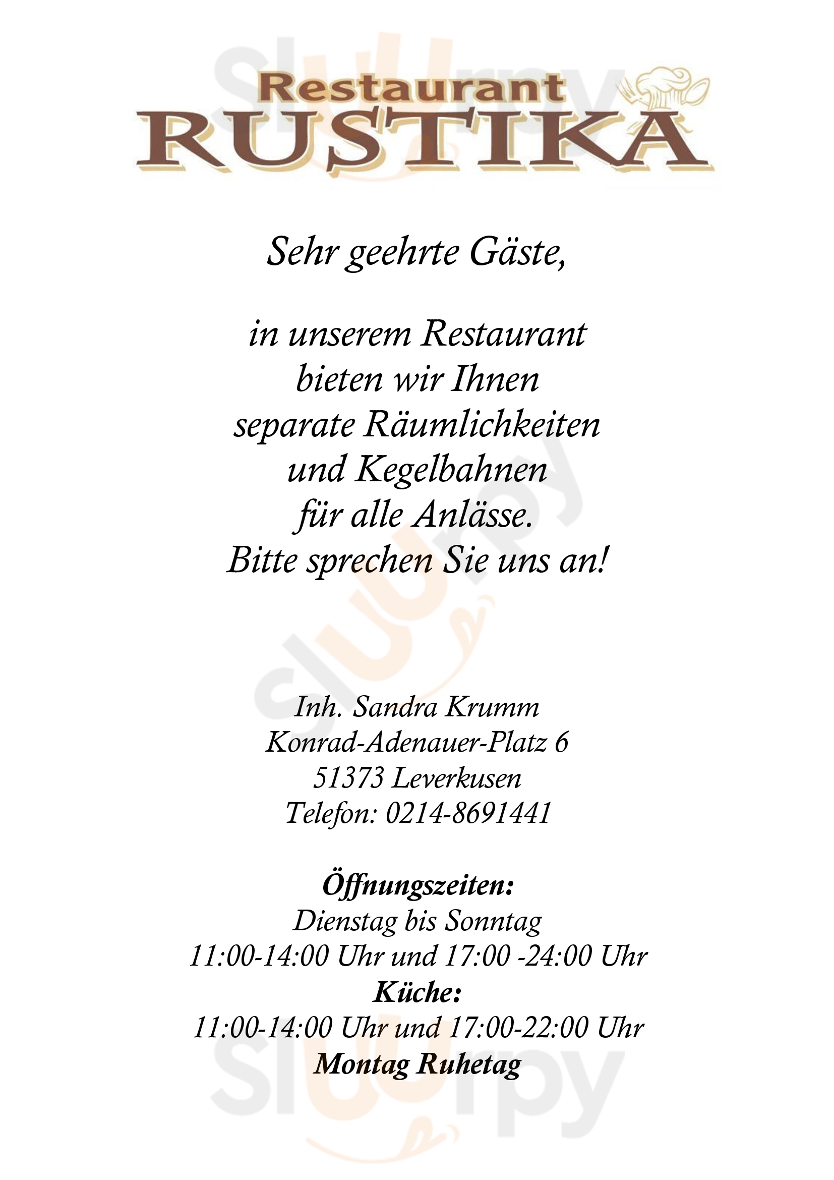 Restaurant Rustika Leverkusen Menu - 1