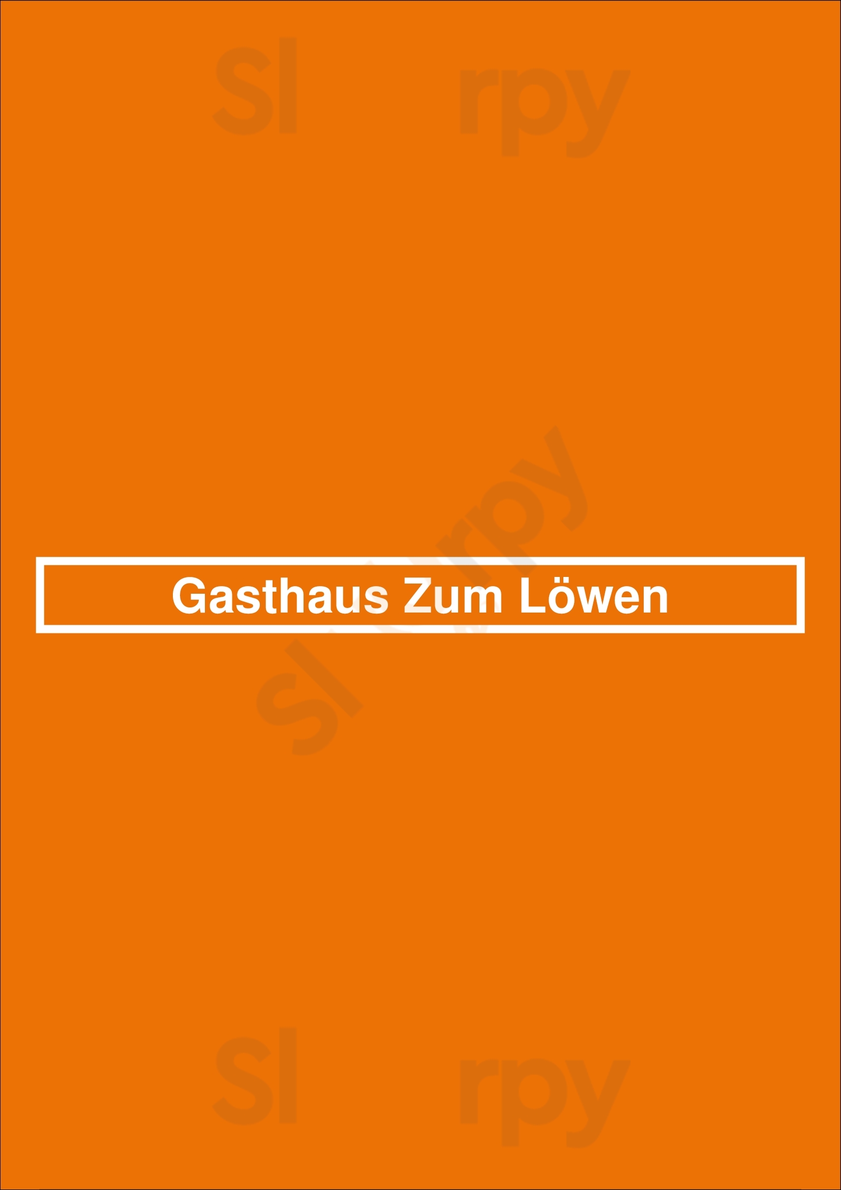 Gasthaus Zum Löwen Ulm Menu - 1