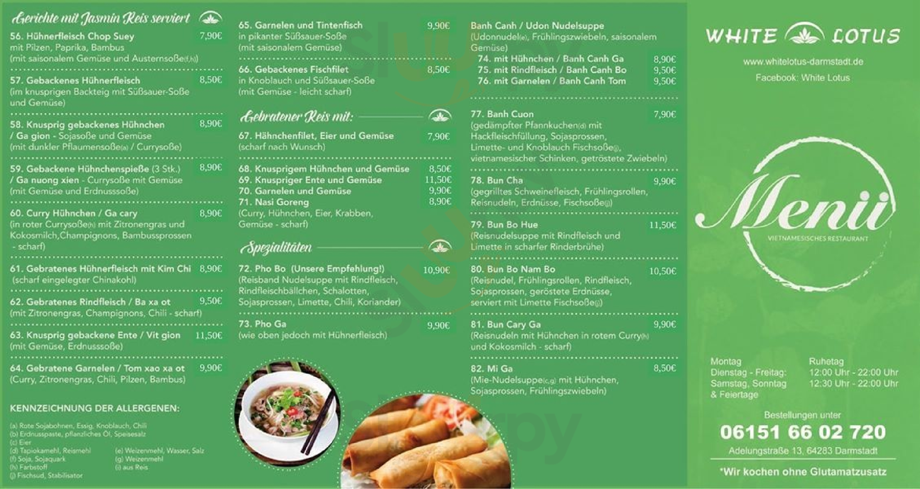 White Lotus Darmstadt Menu - 1