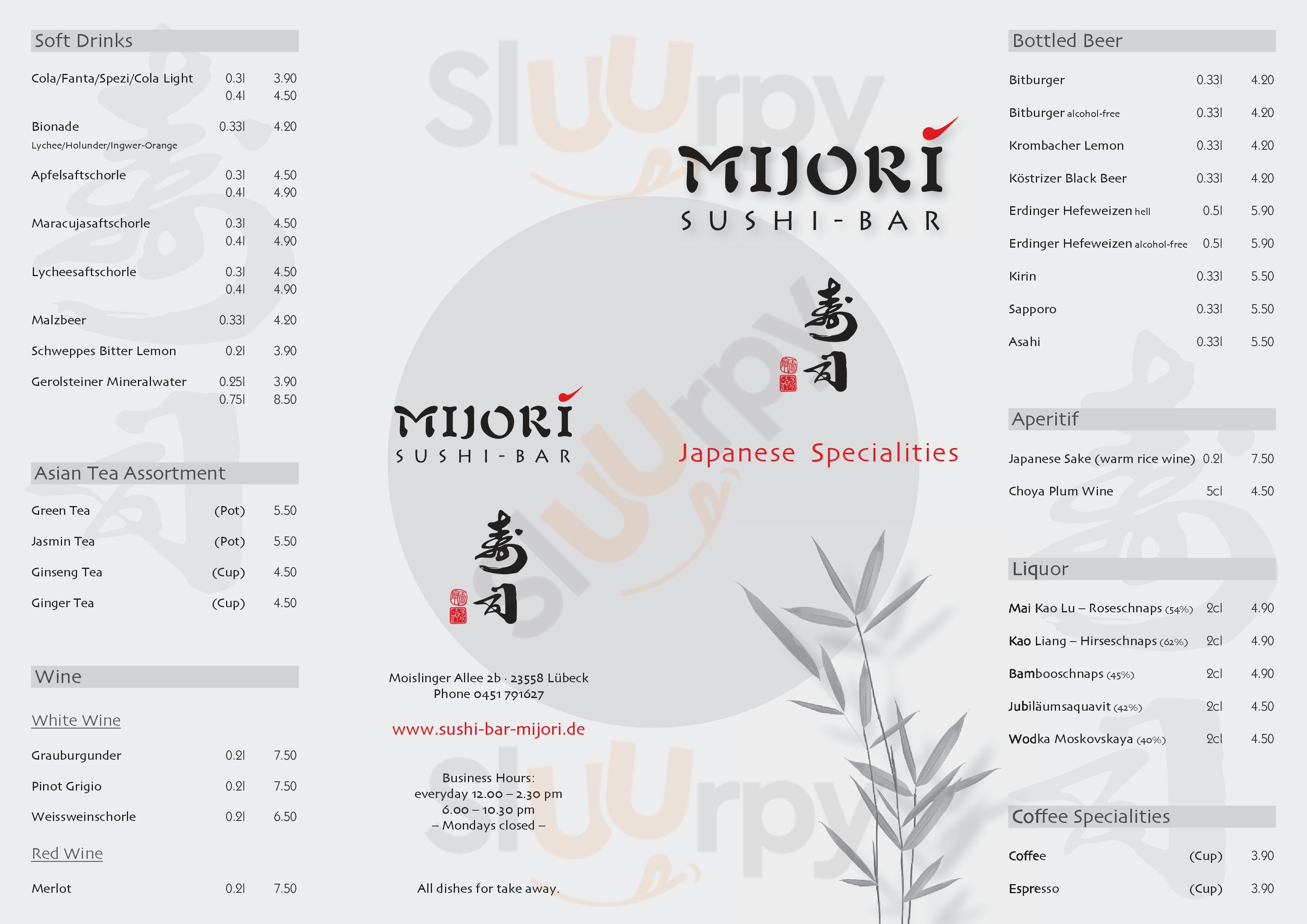 Mijori Sushi Bar Lübeck Menu - 1