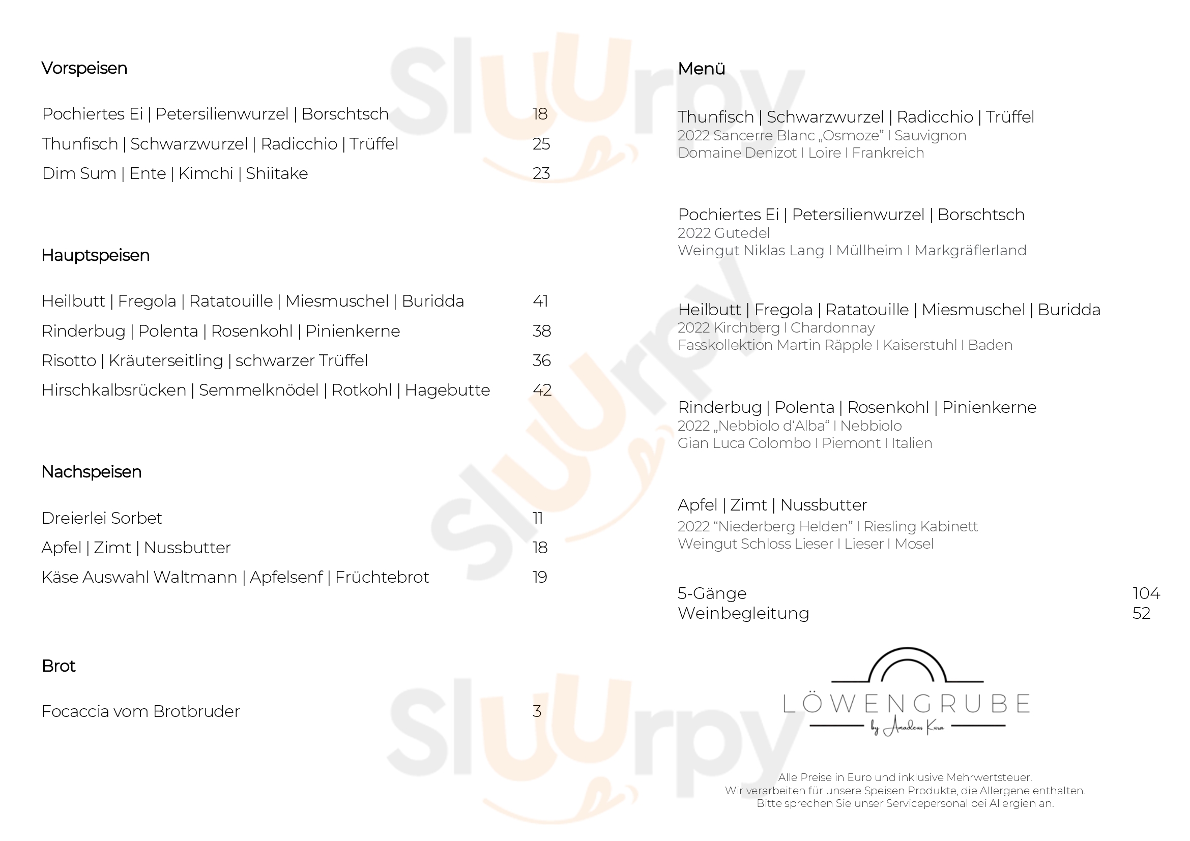 Main Menu - Englers Weinkrügle