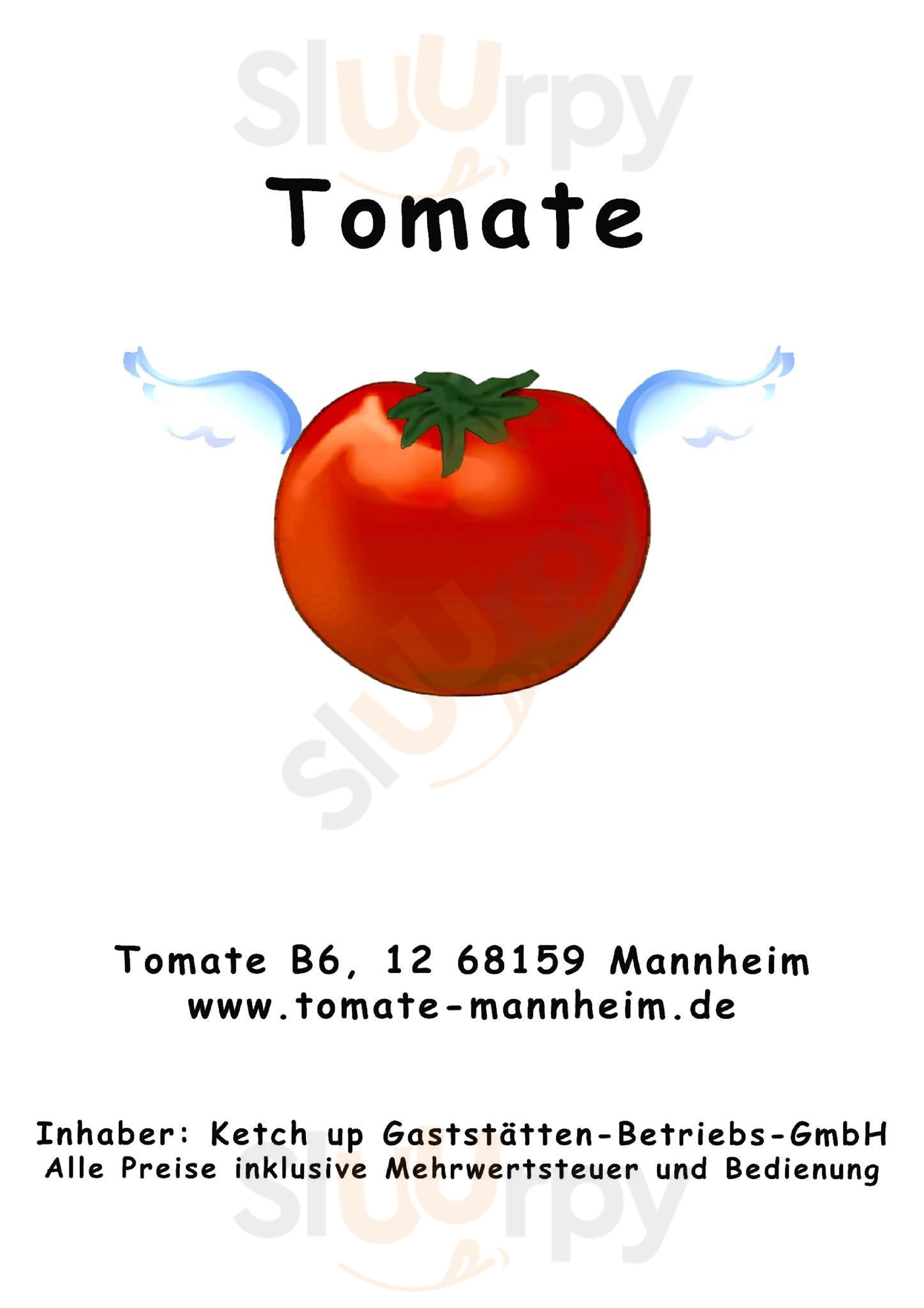 Tomate Mannheim Menu - 1