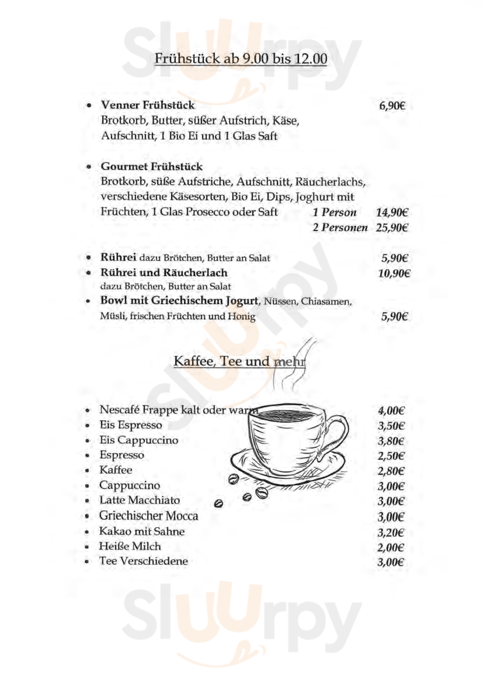 Venner Gasthaus Mönchengladbach Menu - 1