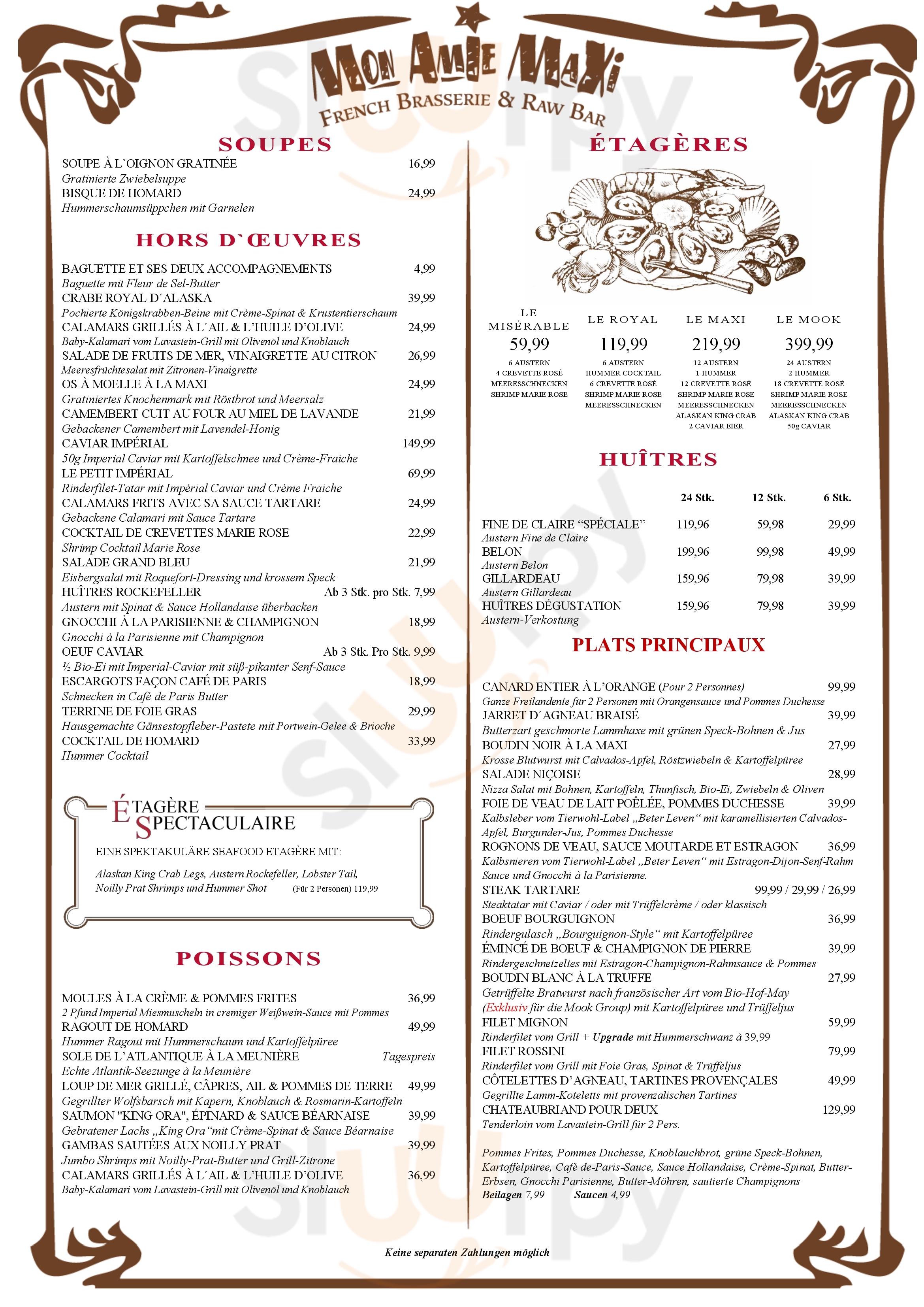 M Steakhouse Frankfurt am Main Menu - 1