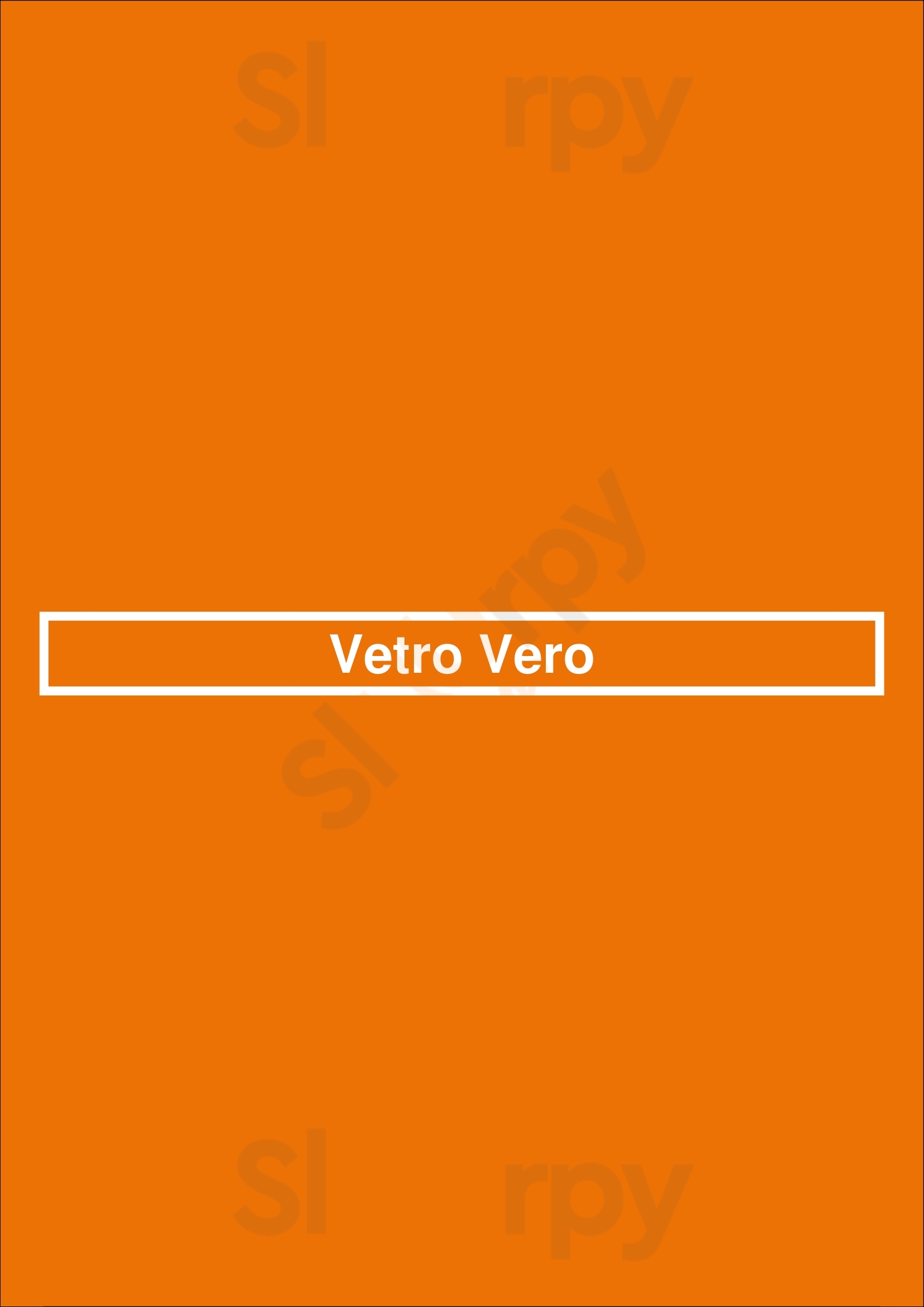 Vetro Vero Frankfurt am Main Menu - 1