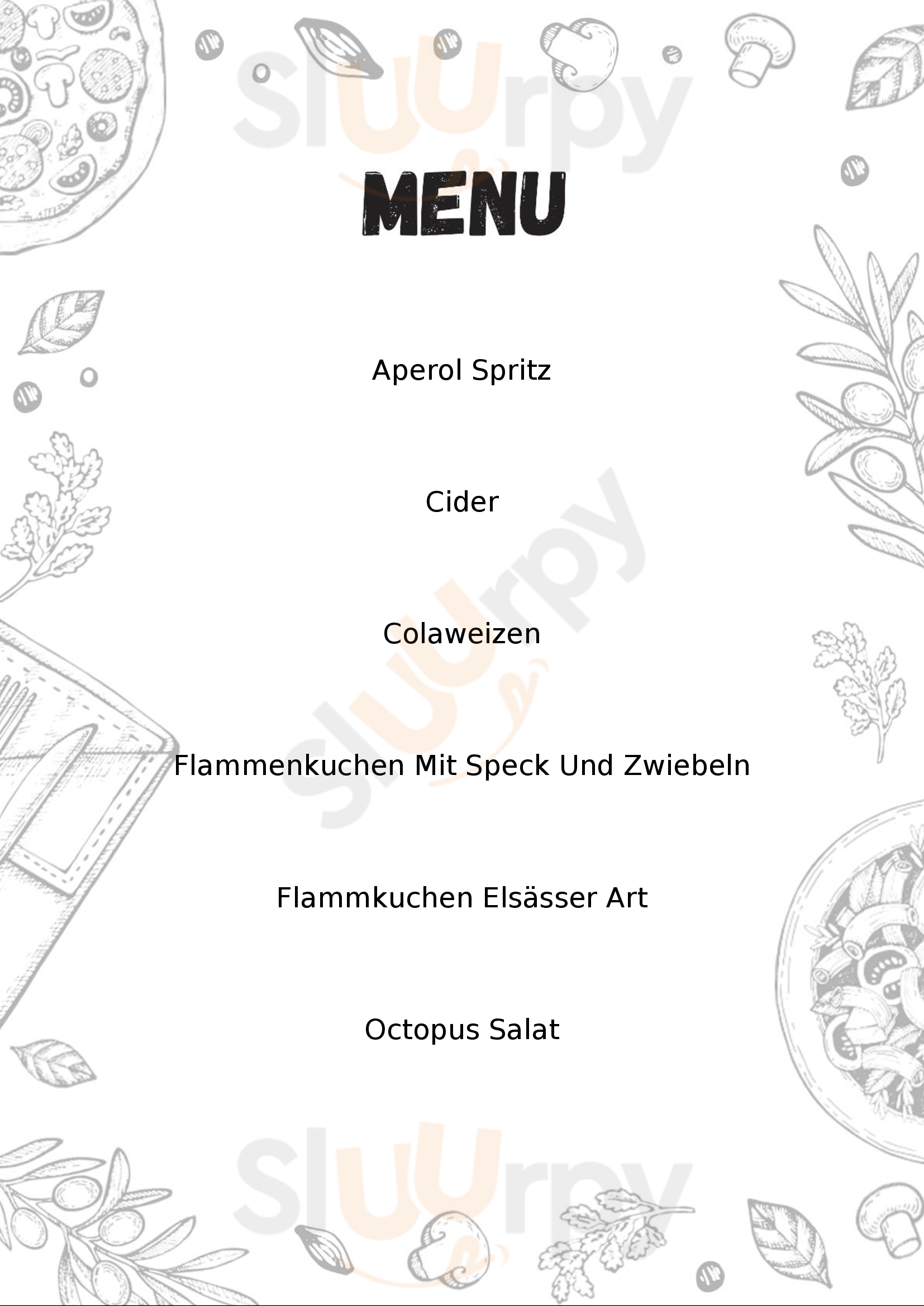 Warsteiner Galerie Freiburg Menu - 1