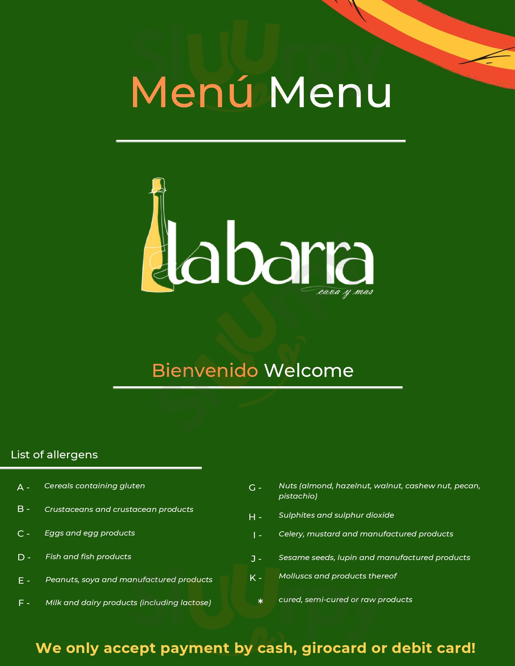 La Barra Köln Menu - 1