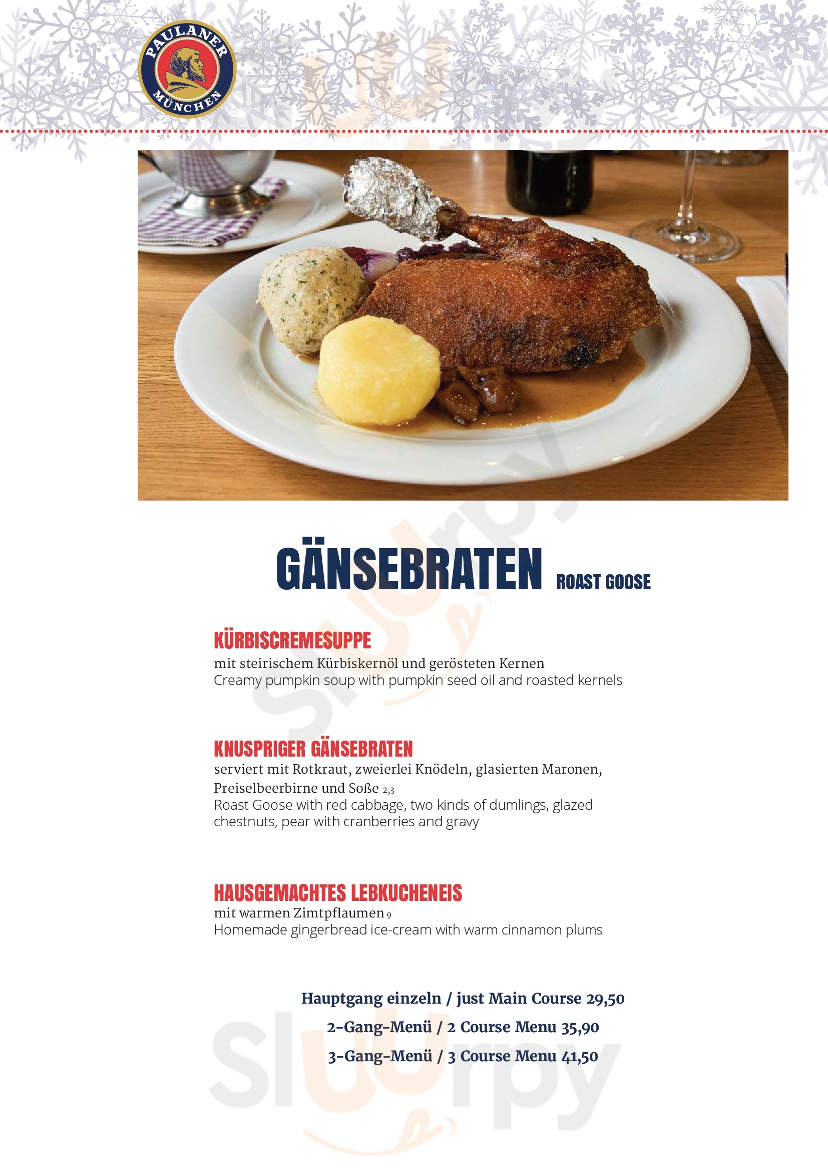 Paulaner In The Squaire Frankfurt am Main Menu - 1