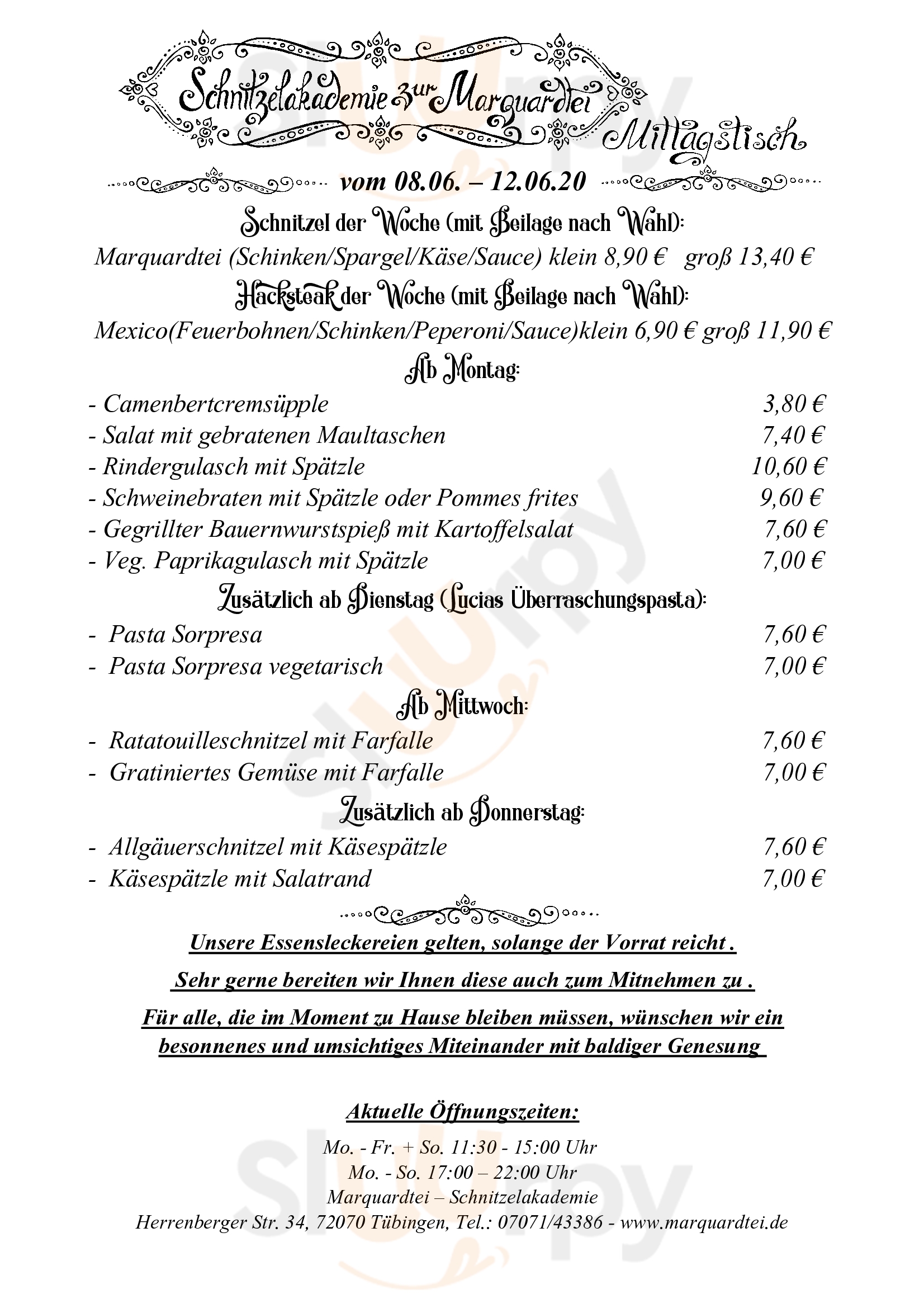 Alexandros Tübingen Menu - 1