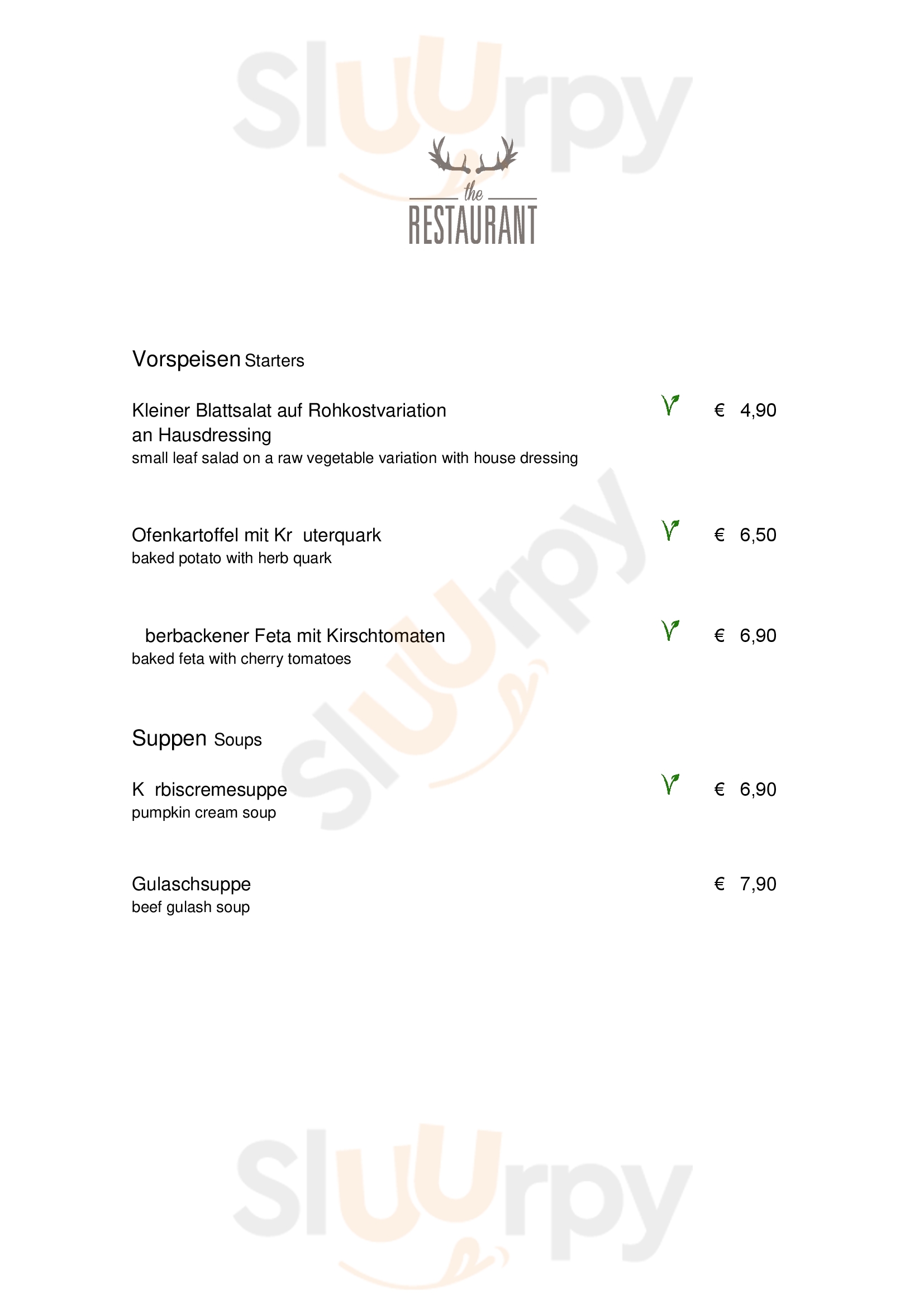 The Restaurant Saarbrücken Menu - 1