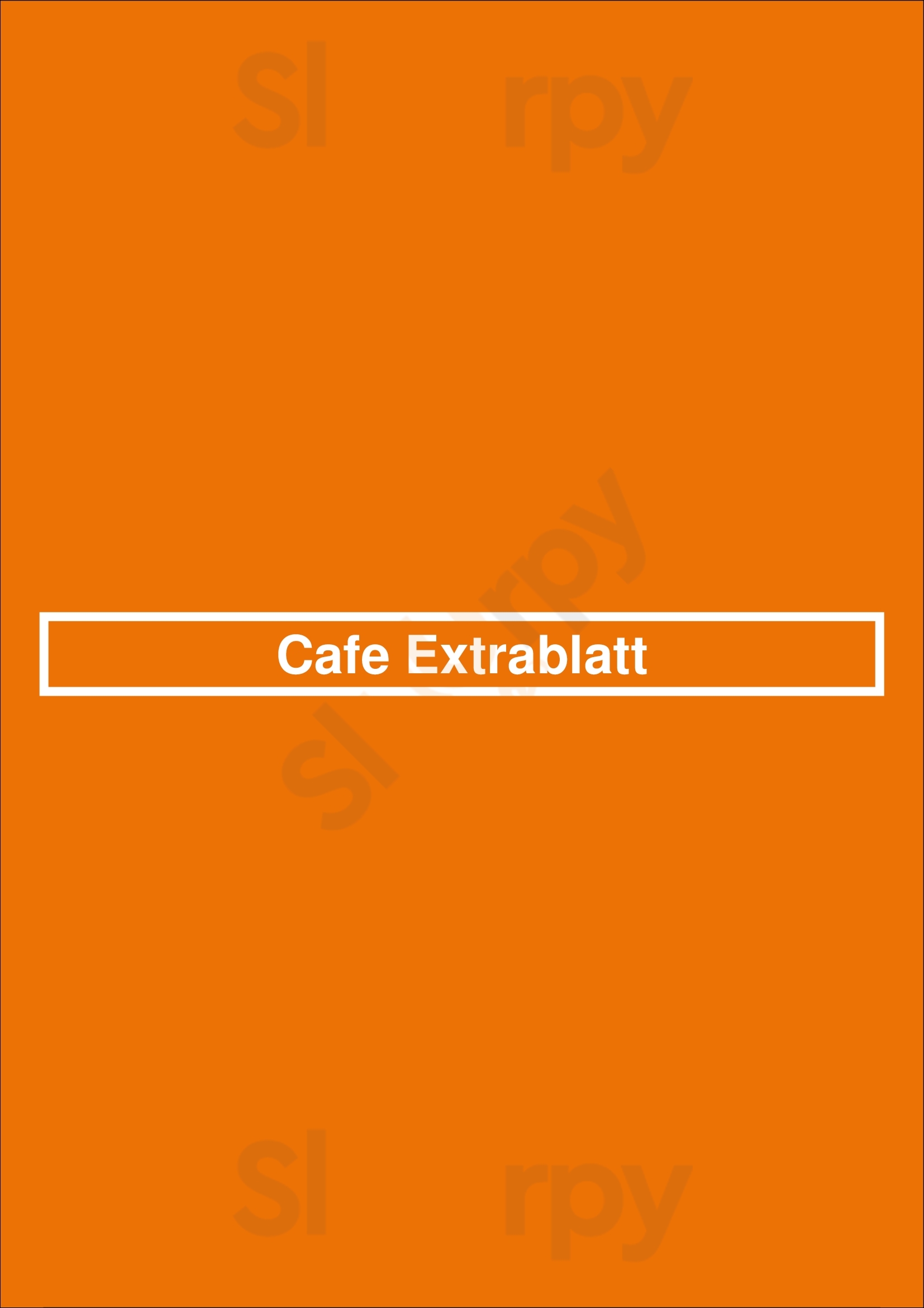 Cafe Extrablatt Darmstadt Menu - 1