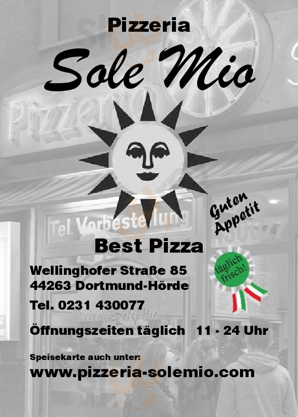 Pizzeria Sole Mio Dortmund Menu - 1