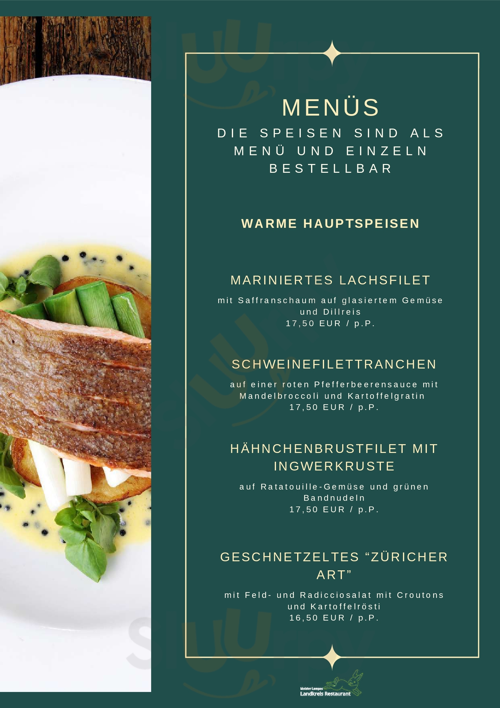Landkreis Restaurant Osnabrück Menu - 1