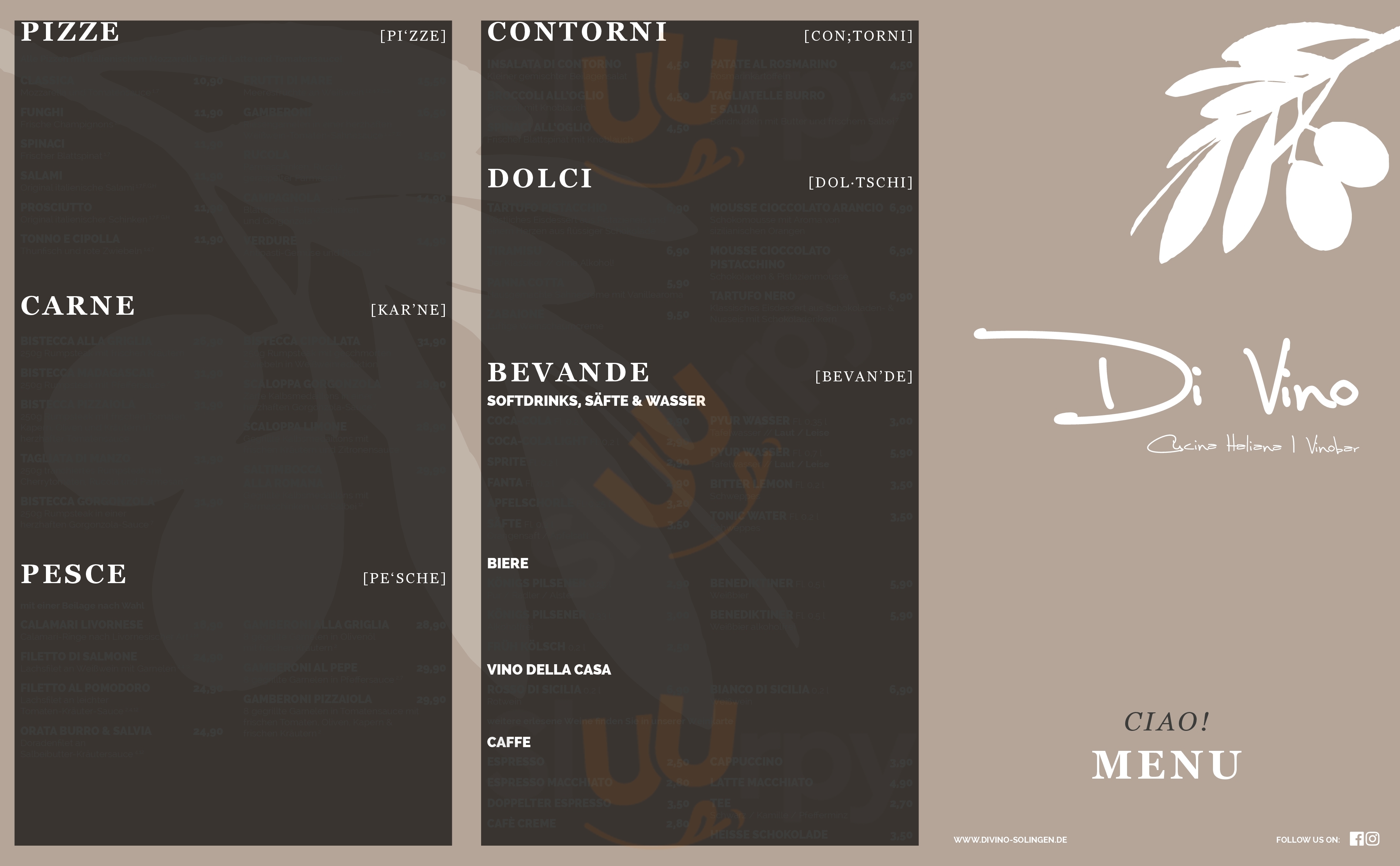 Divino  Solingen Menu - 1