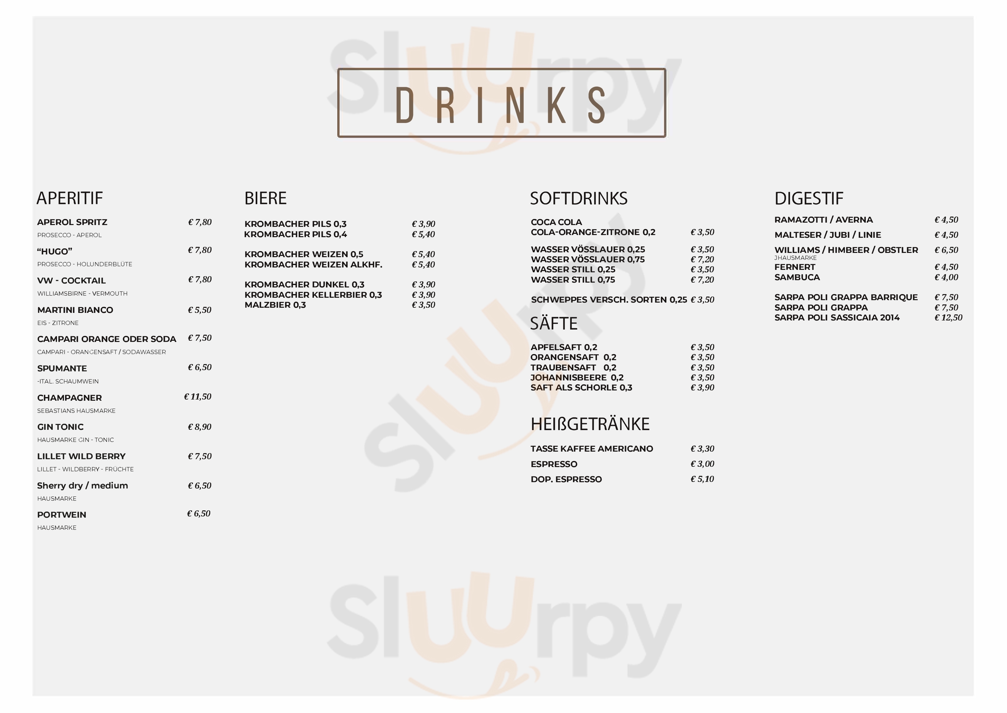 Sebastians Steakhaus Siegen Menu - 1