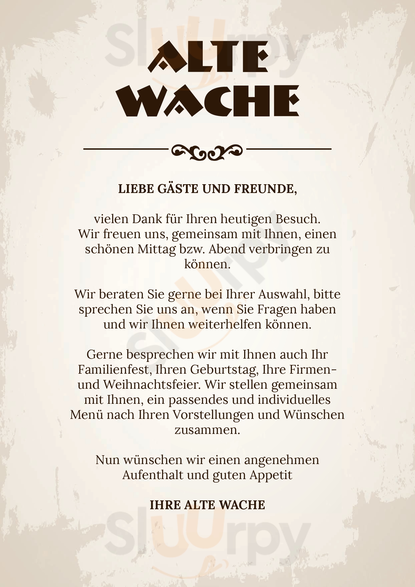 Restaurant Bar Alte Wache Stuttgart Menu - 1
