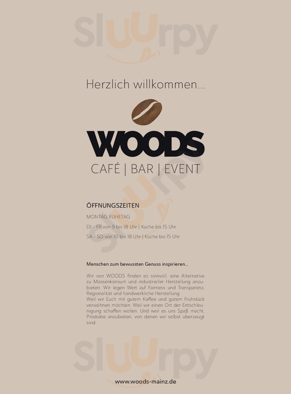 Woods, Mainz Mainz Menu - 1