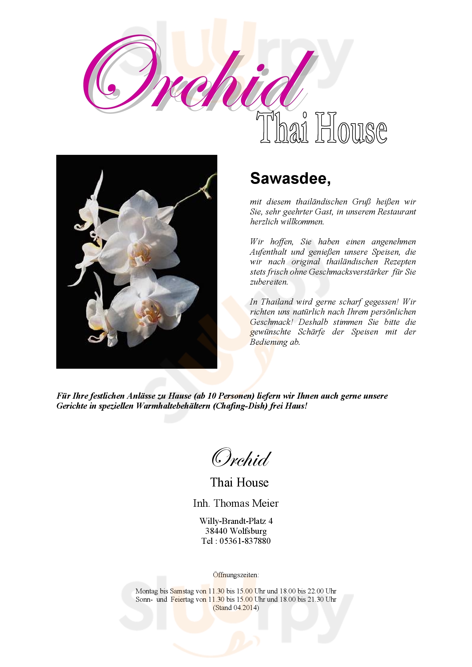 Orchid Thai House Wolfsburg Menu - 1