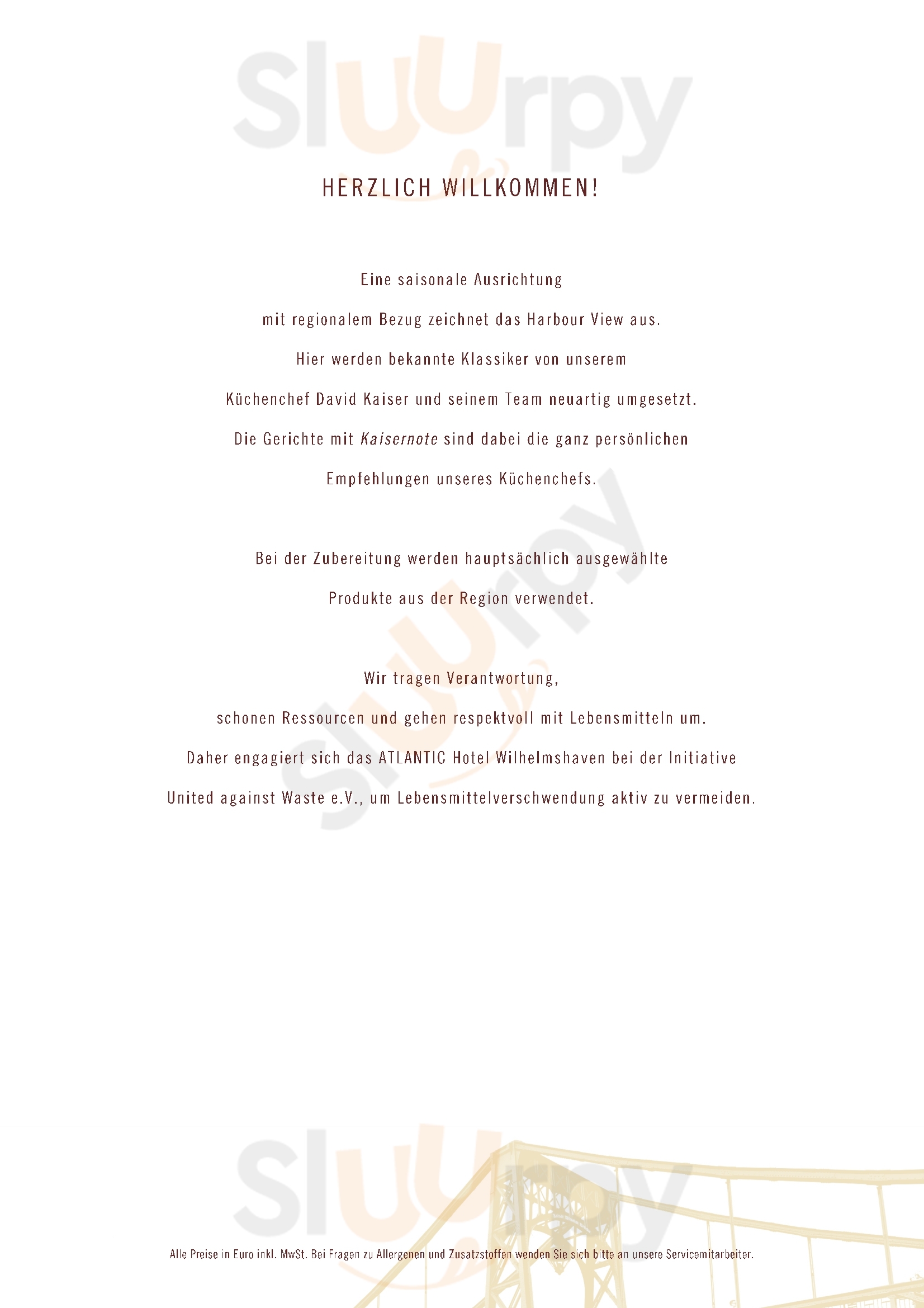 Harbour View Wilhelmshaven Menu - 1