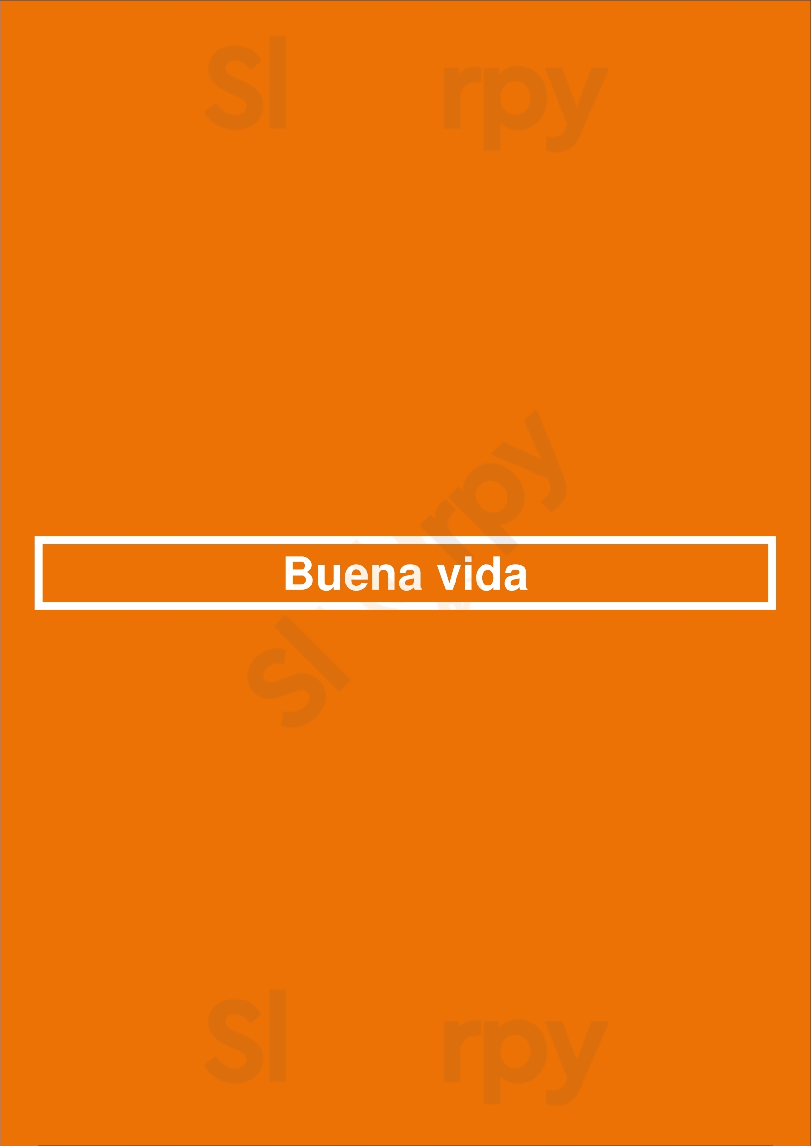 Buena Vida Essen Menu - 1