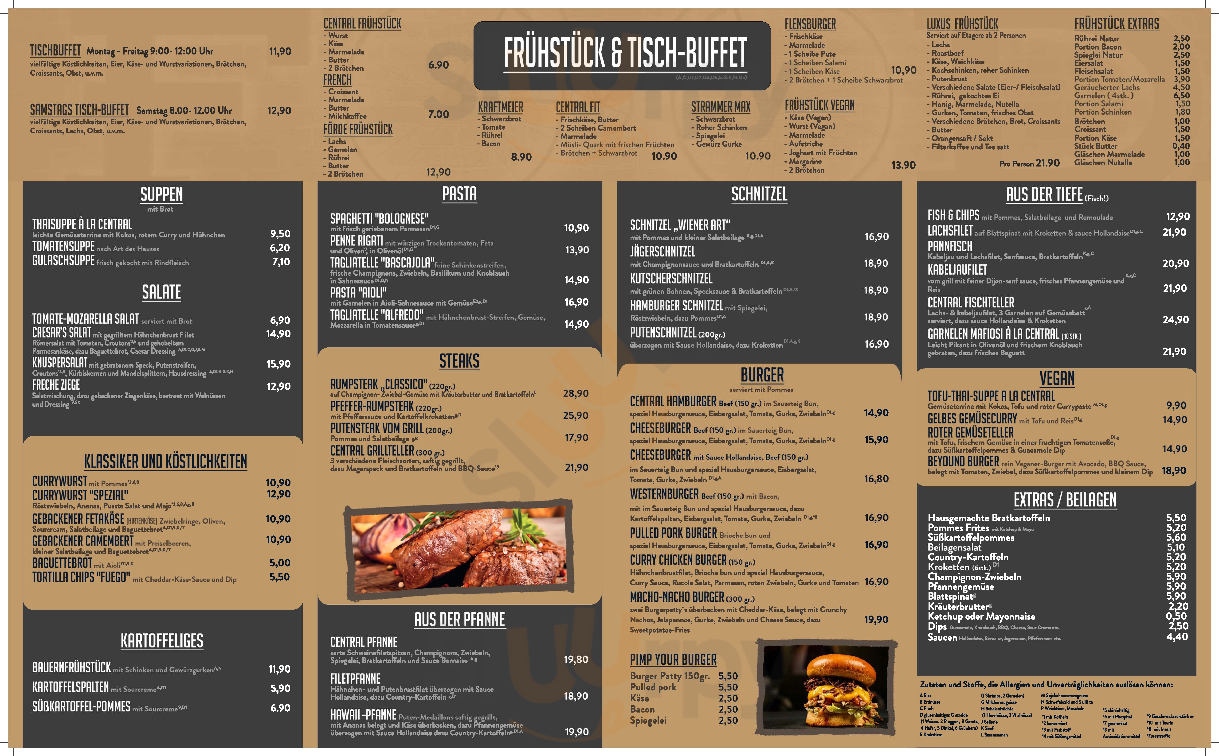 Cafe Central Flensburg Menu - 1