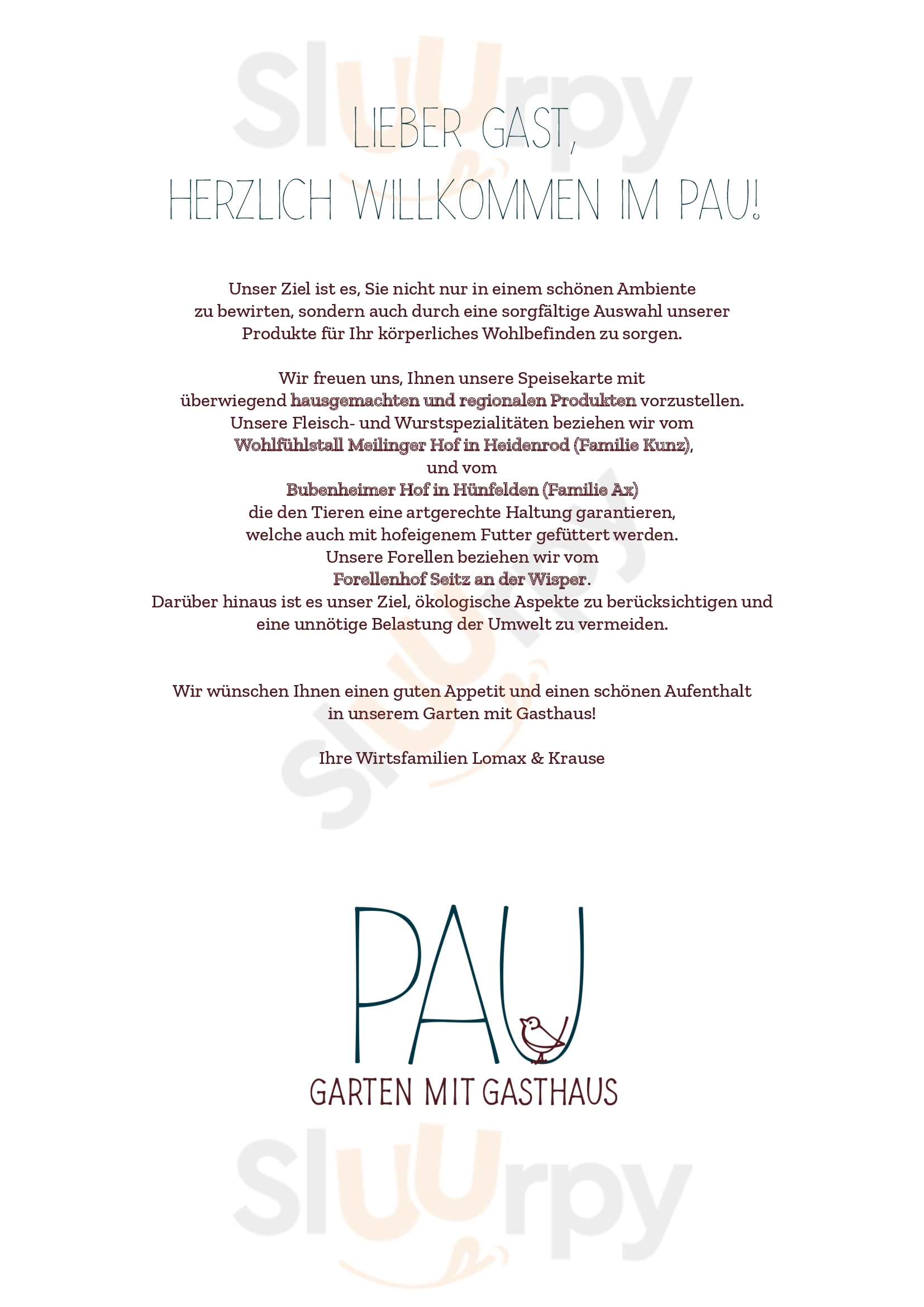 Pau - Garten Mit Gasthaus Wiesbaden Menu - 1