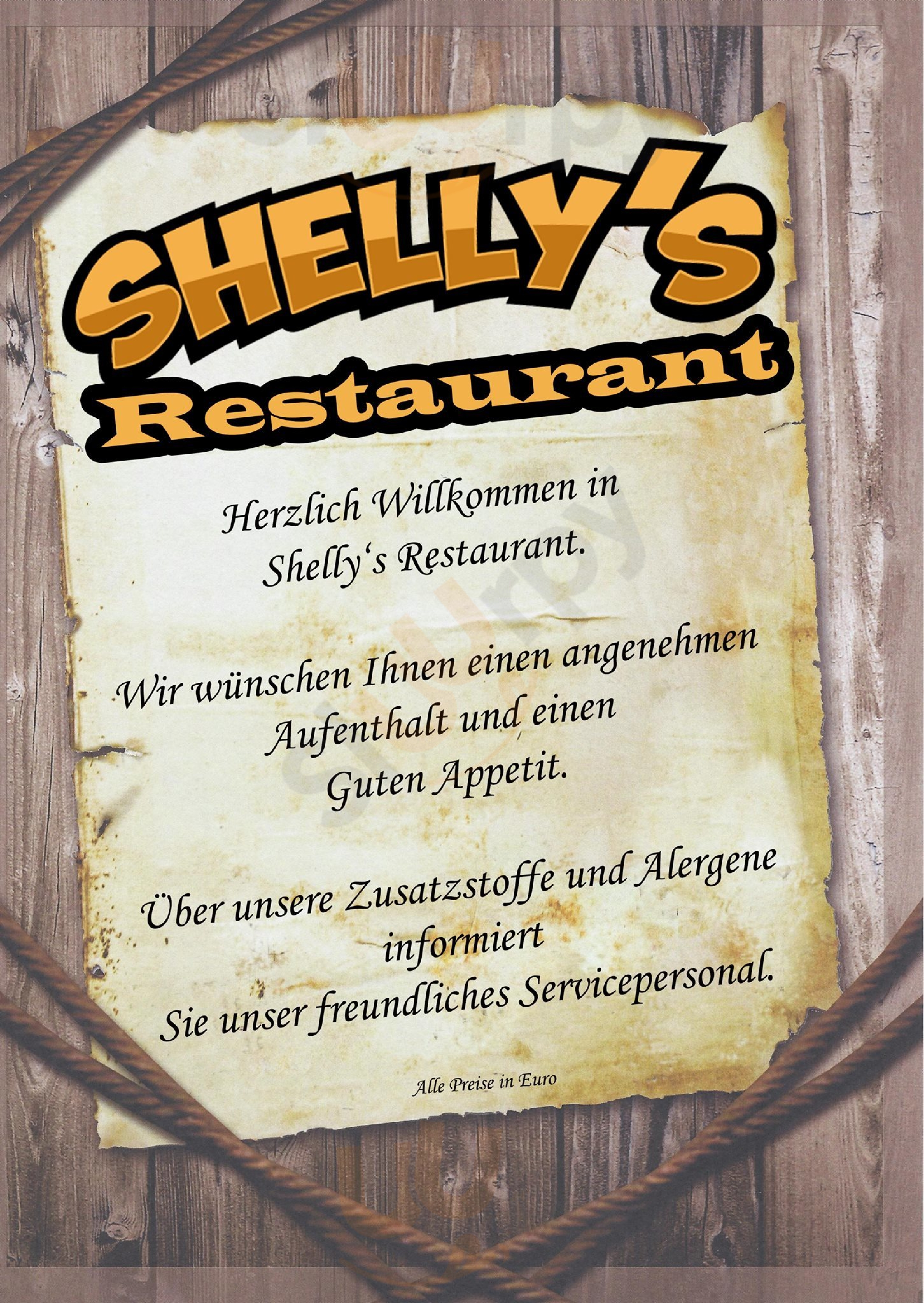 Shelly's Restaurant Rostock Menu - 1