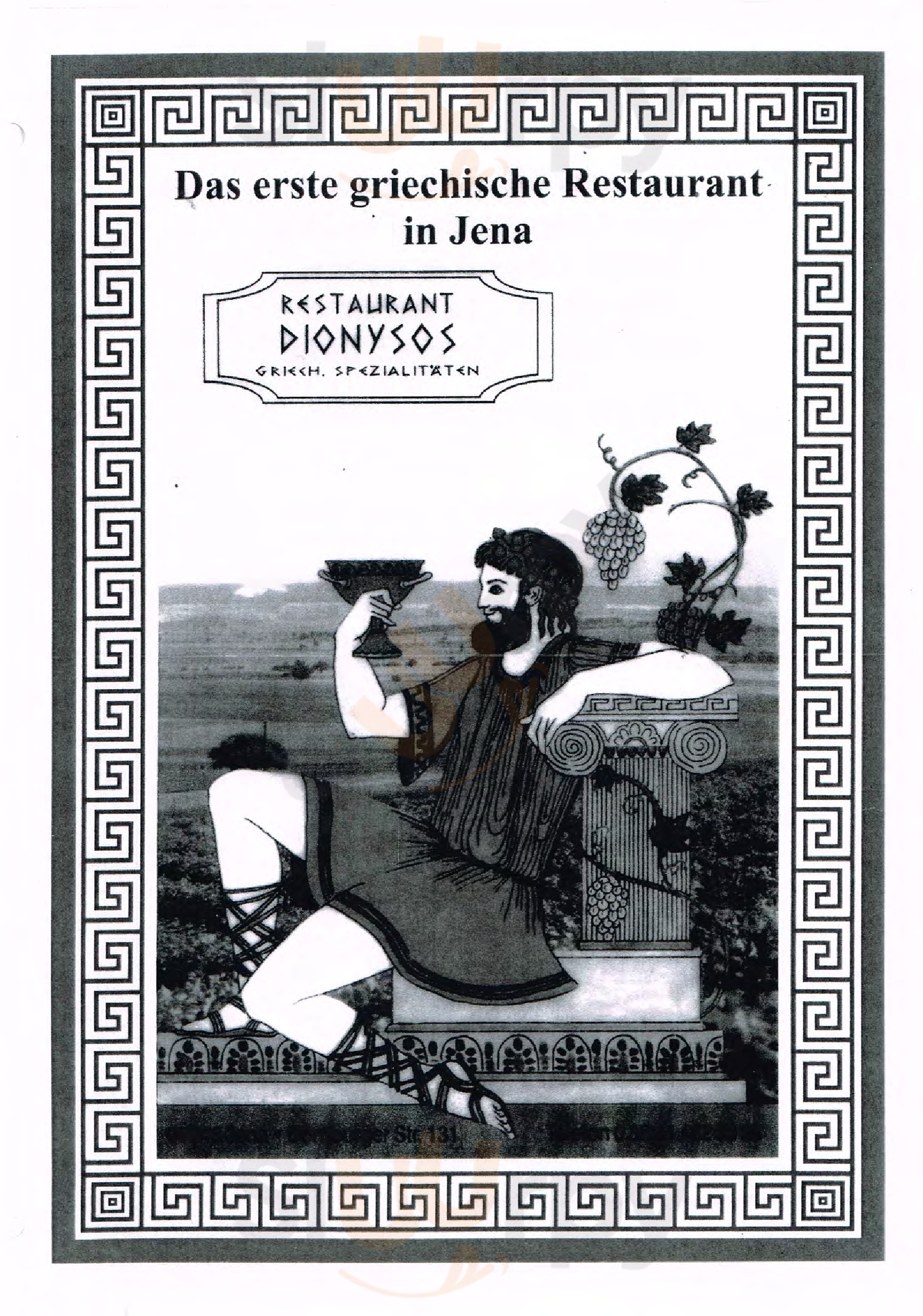 Dionysos Jena Menu - 1